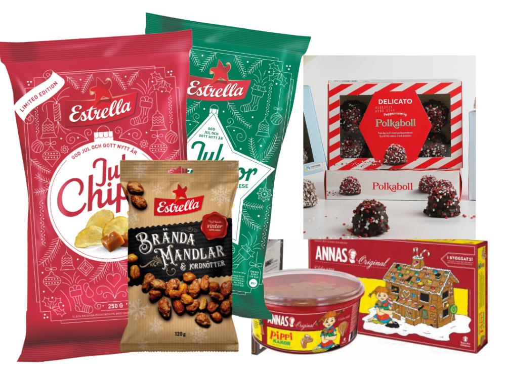 Chips och kakor bland årets julnyheter.