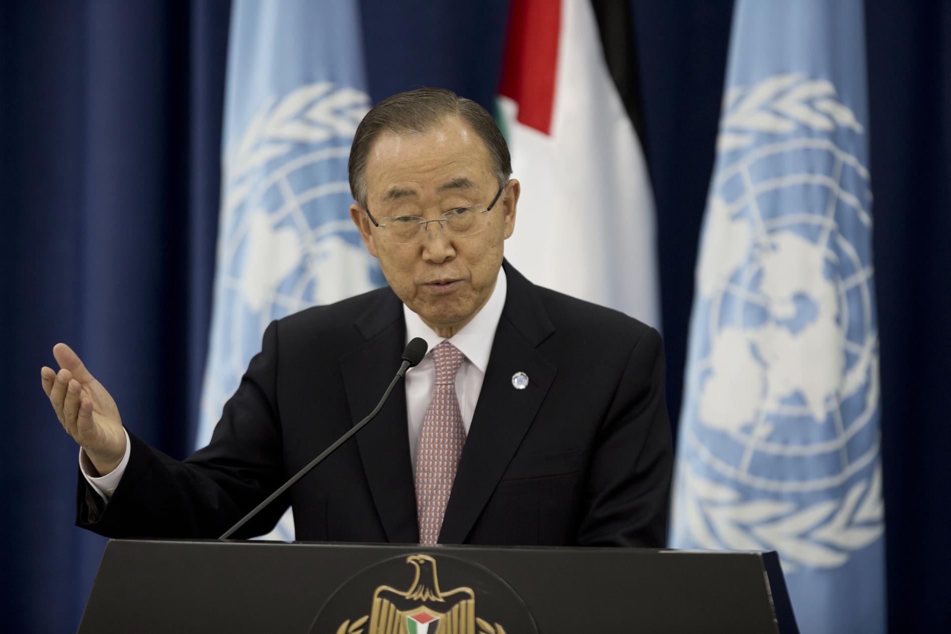 FN:s generalsekreterare Ban Ki-Moon