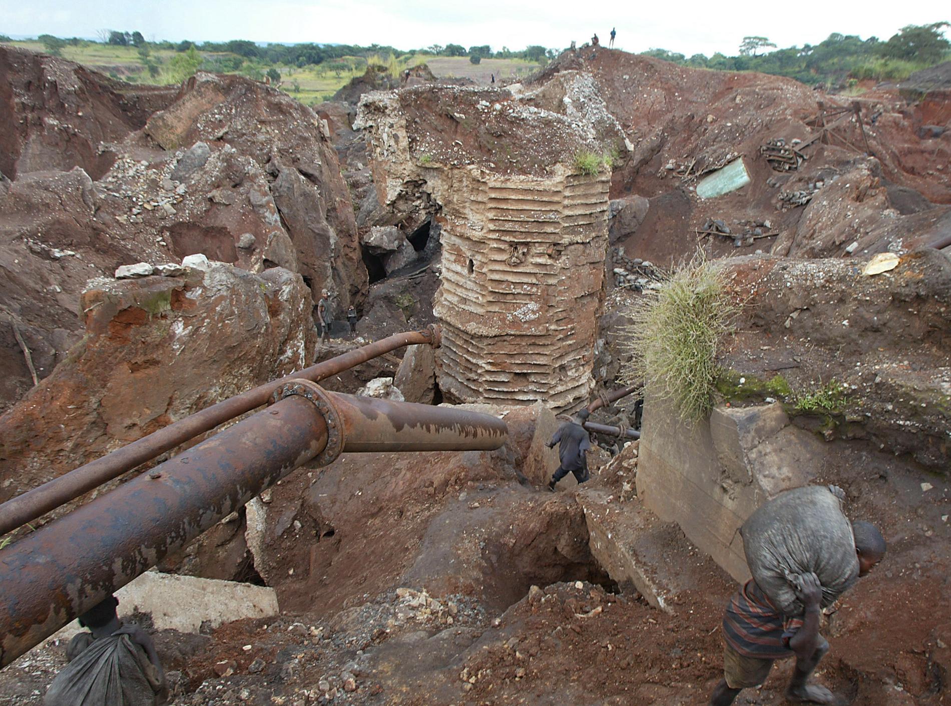 En gruva i Kongo-Kinshasa – dock inte i den del av landet där de tre kinesiska medborgarna ska ha dödats. Arkivbild.