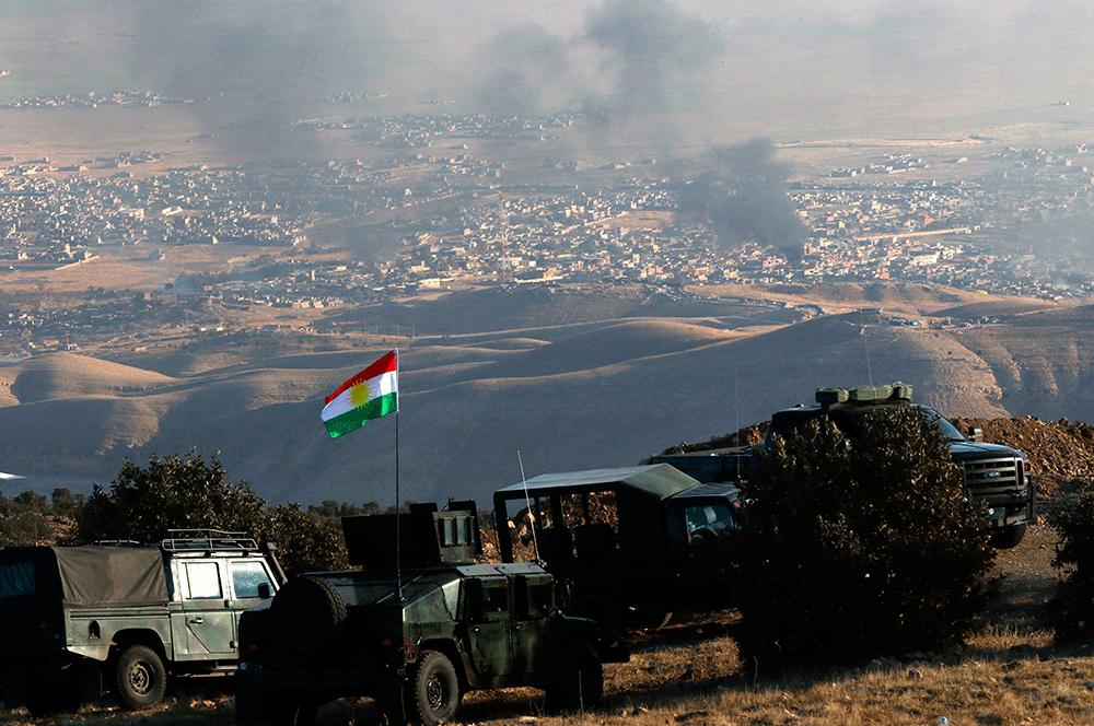Kurdiska styrkor har gått in i Sinjar.