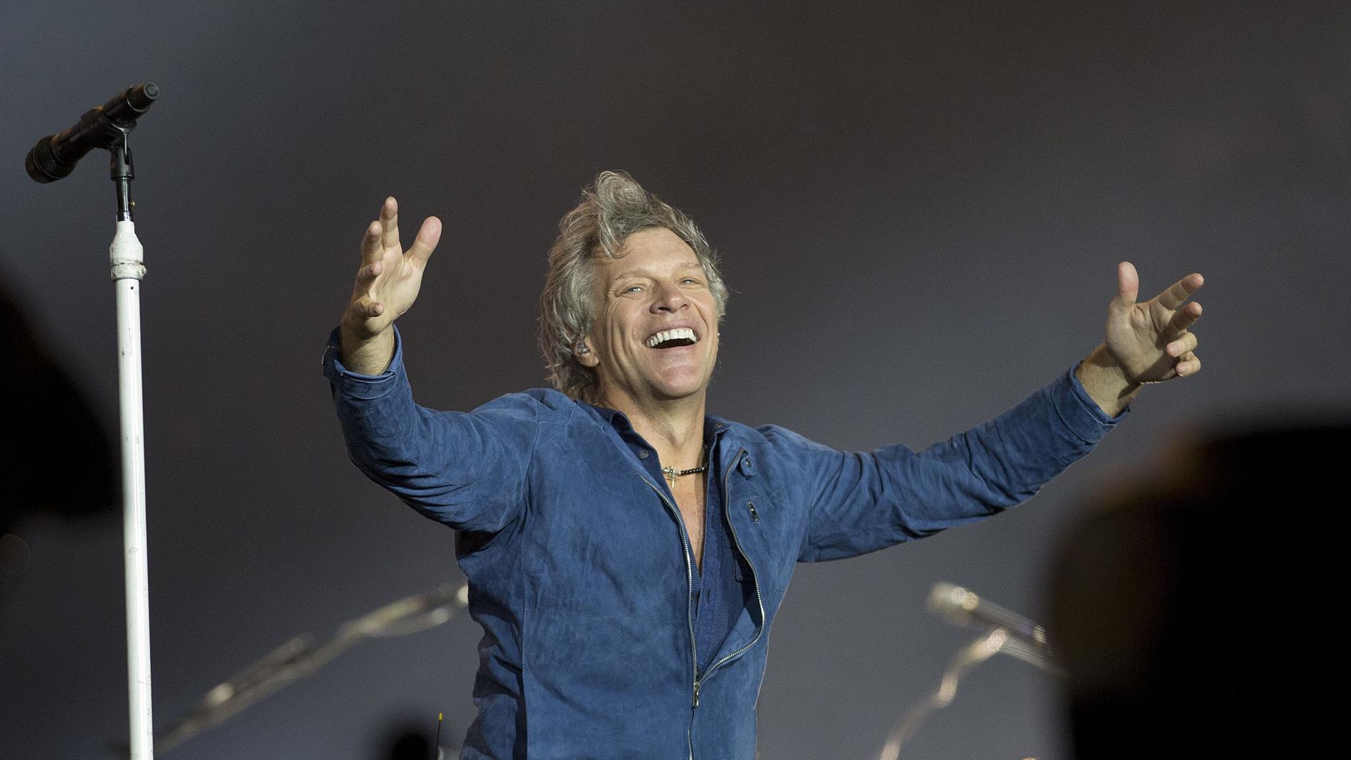 "Vi håller på med det vi älskar och det är en gåva att få göra det på den här nivån", säger Jon Bon Jovi. Arkivbild.