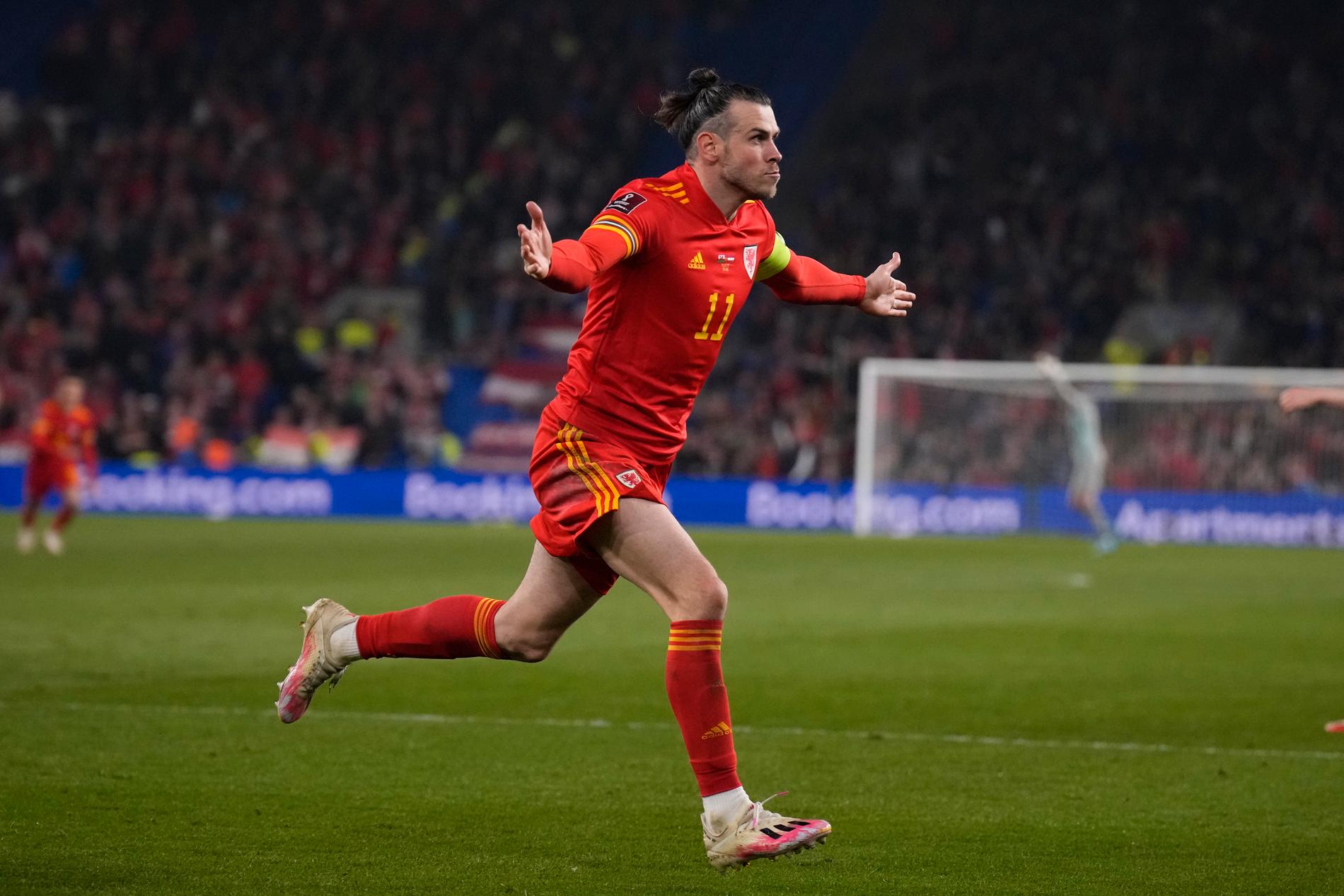 Wales Gareth Bale gjorde två mål i matchen mot Österrike.