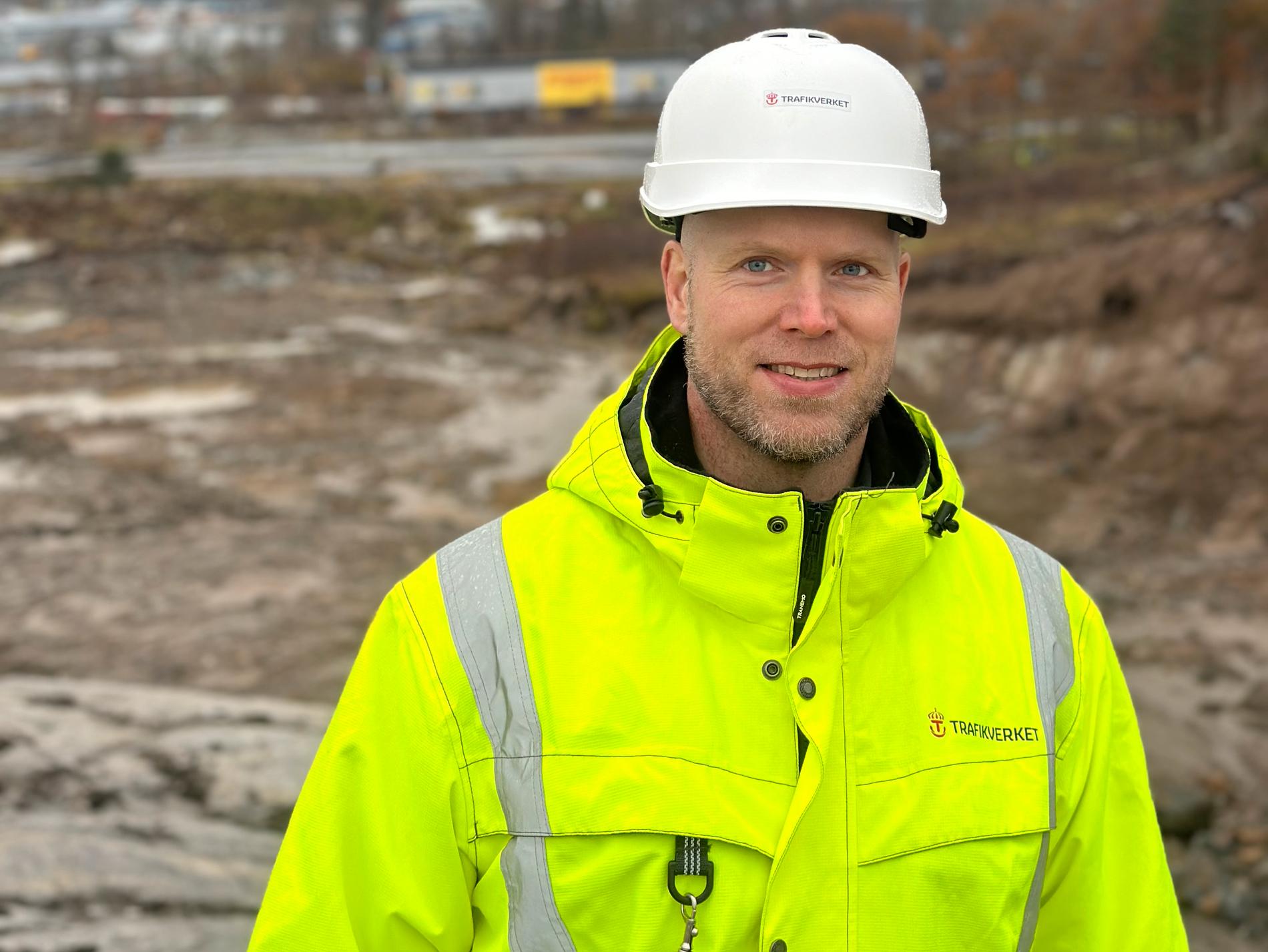 Daniel Svensson är Trafikverkets projektchef för återuppbyggnaden av E6:an vid Stenungsund.