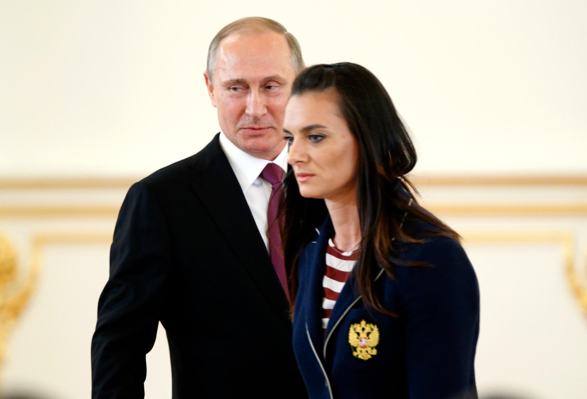 Isinbayeva och Putin.