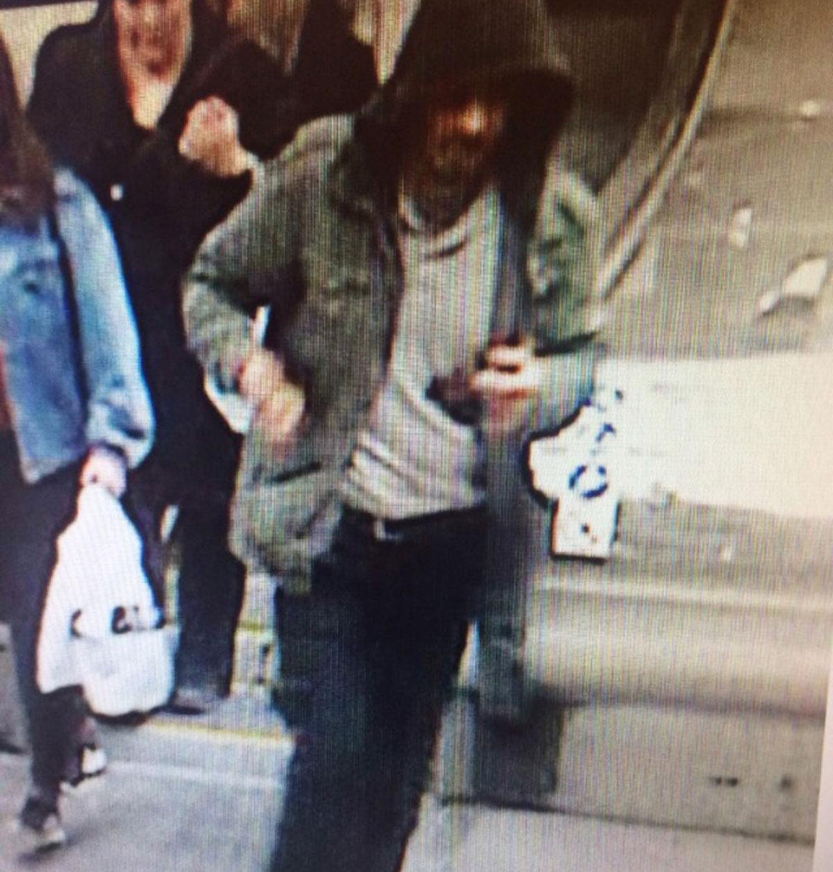 This photo released by Swedish police shows a person that the investigators want for questioning.