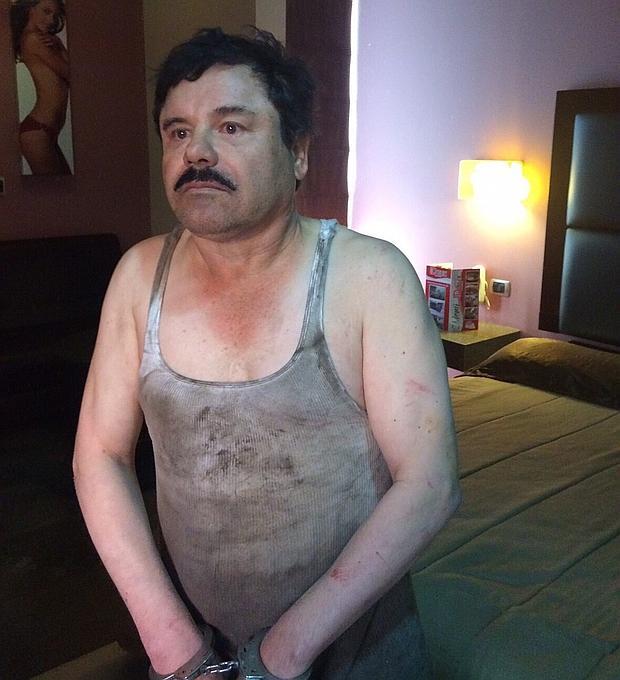Joaquin "El Chapo" Guzman efter gripandet