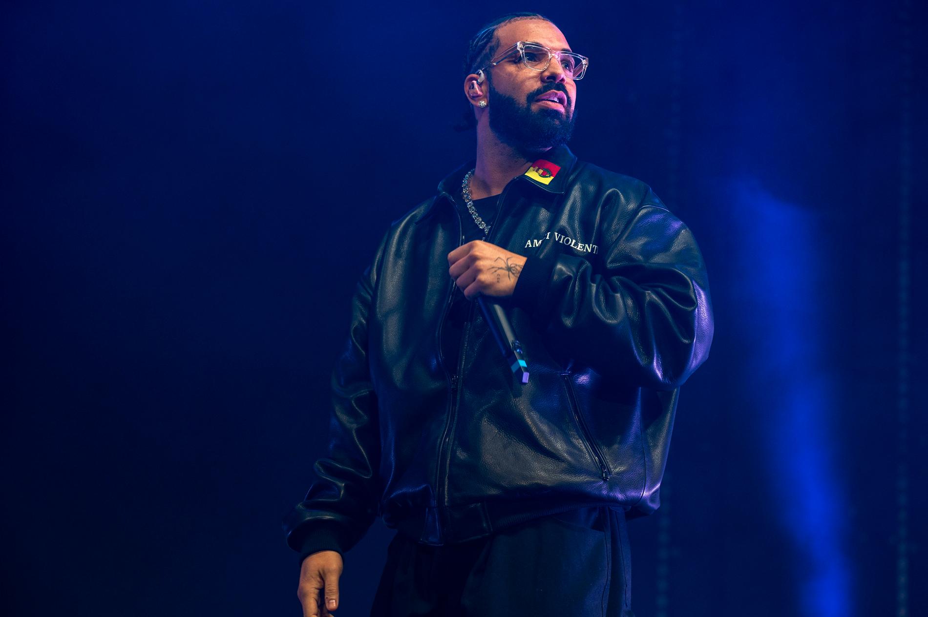 Den kanadensiska rapparen Drake.