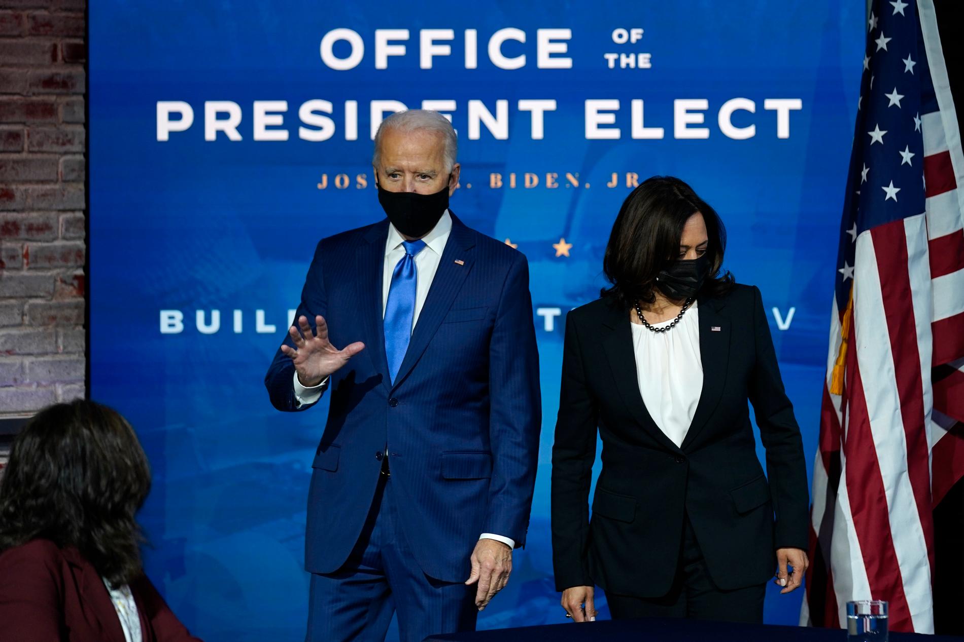 Joe Biden och Kamala Harris på en bild tagen tidigare i veckan.