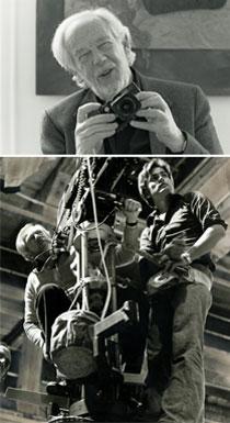 Sven Nykvist i arbete tillsammans med Ingmar Bergman.