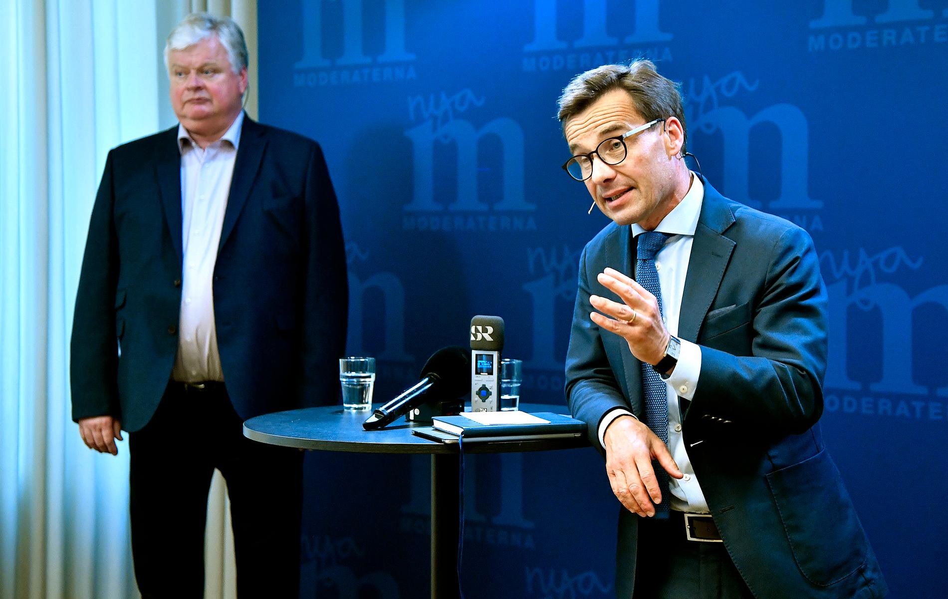 Lars Ingvar Ljungman, Moderaternas ordförande i valberedningen, förslår att Ulf Kristersson blir ny partiledare för partiet.  