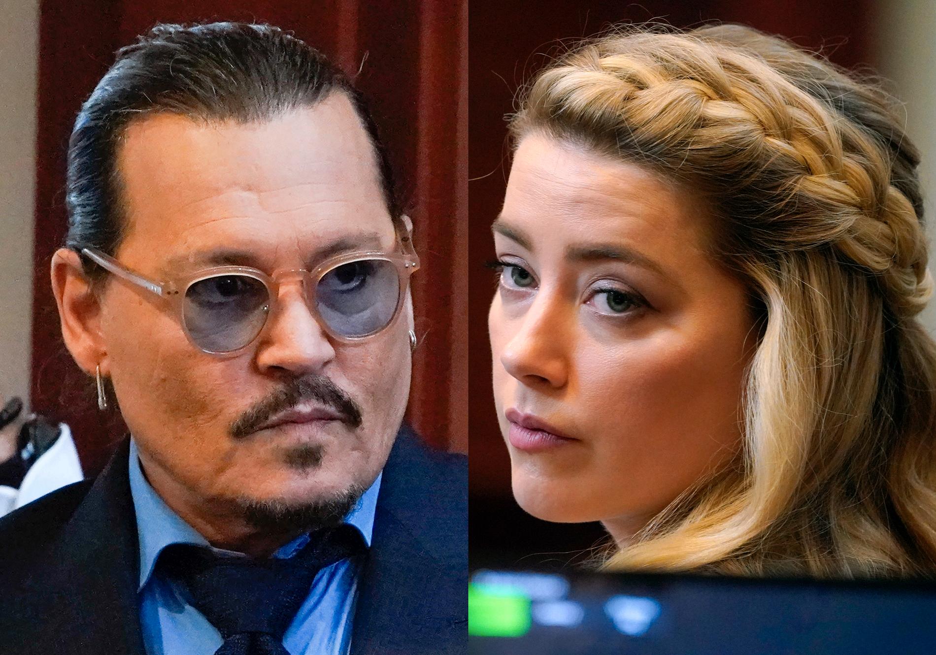Förtalsmålet mellan exmakarna Johnny Depp och Amber Heard har pågått i Fairfax i Virginia i över en månad. Arkivbild.