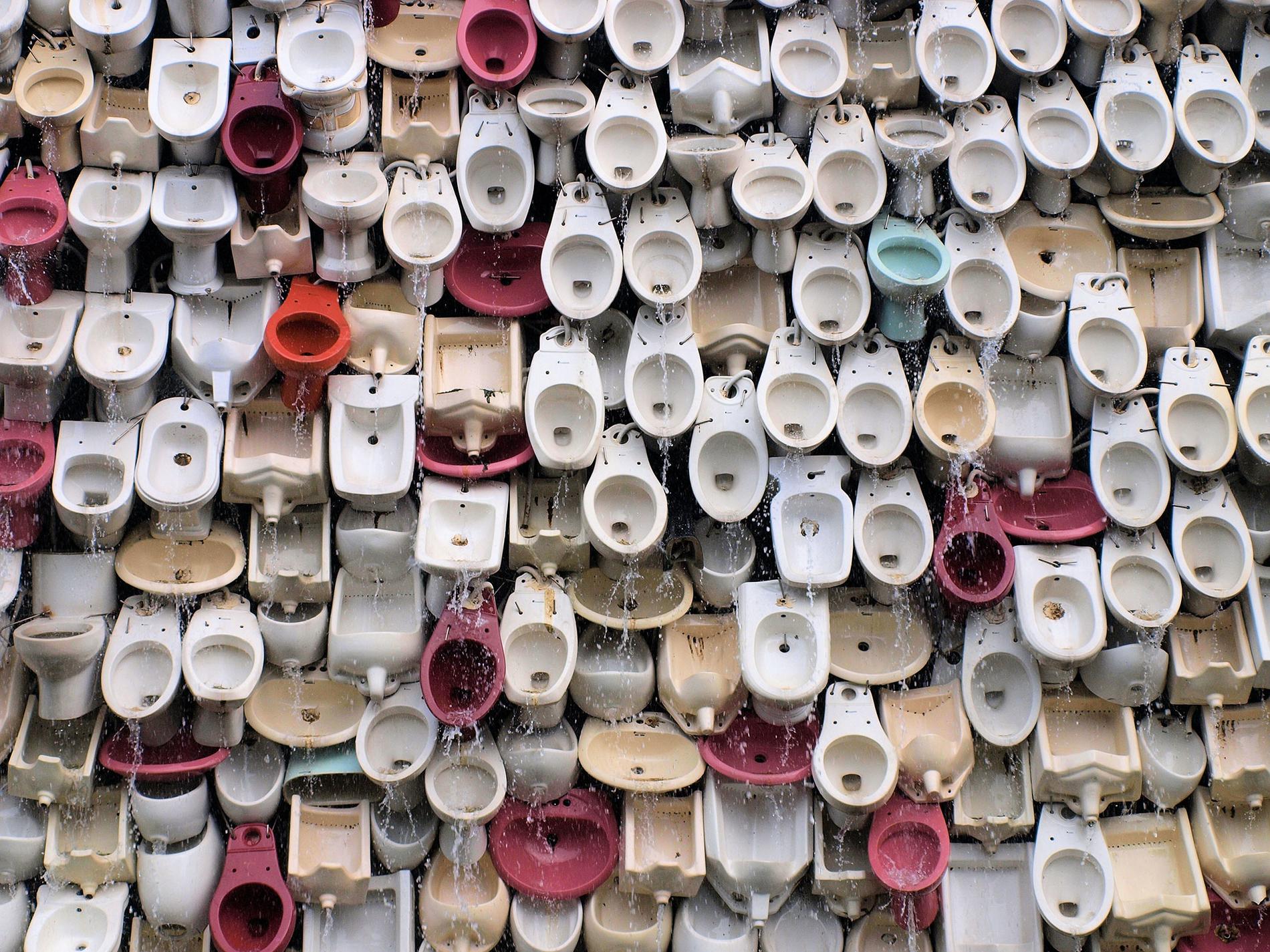 Toalettfontän, Foshan i Kina.