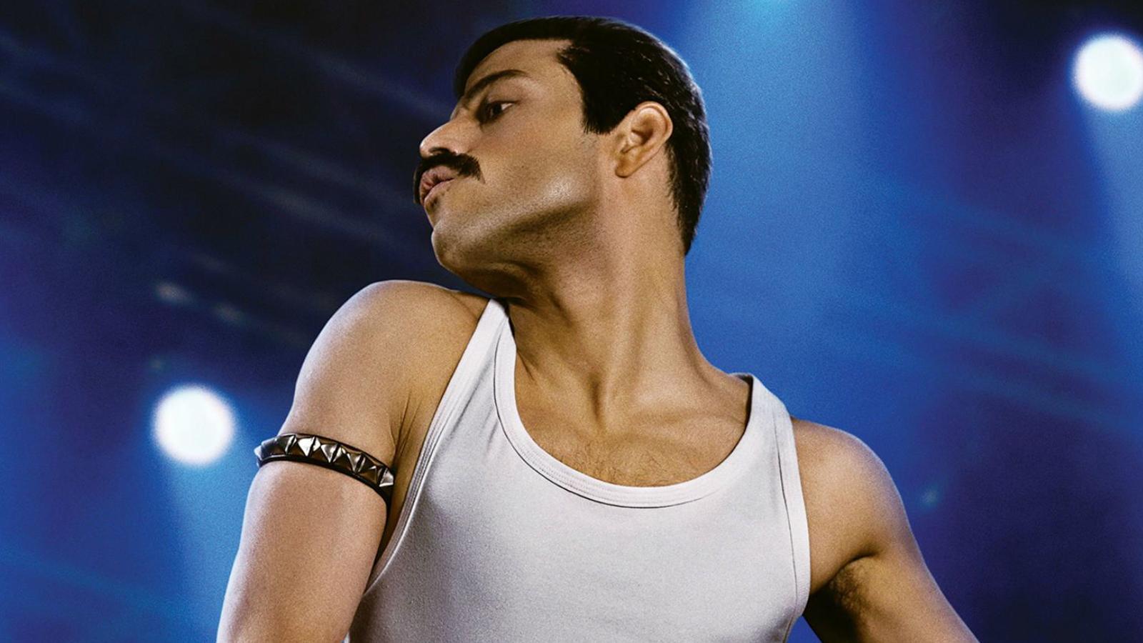 Rami Malek som Queen-sångaren Freddie Mercury i ”Bohemian rhapsody”.