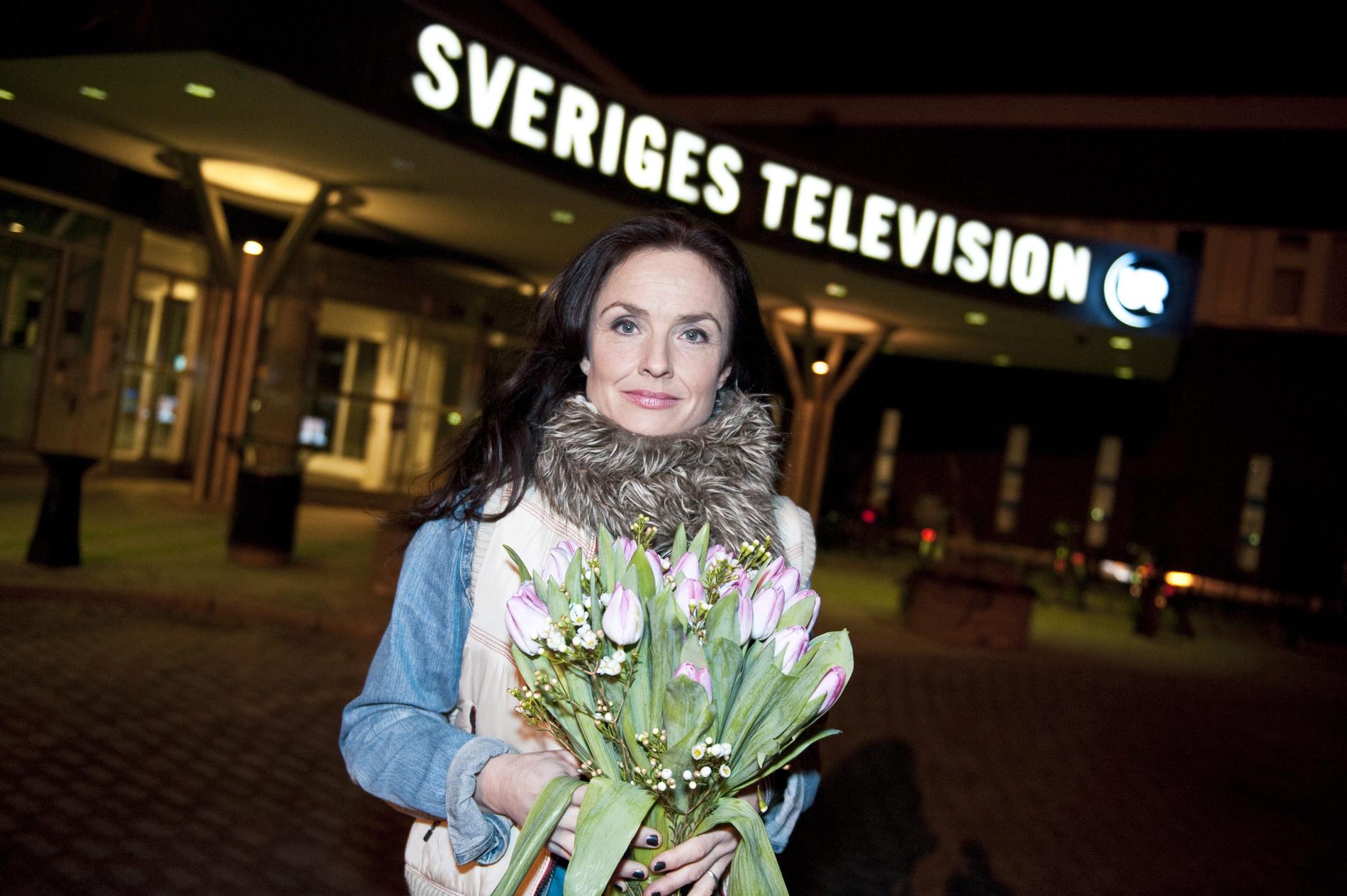 Justine Kirk var tidigare hallåa på Sveriges television.