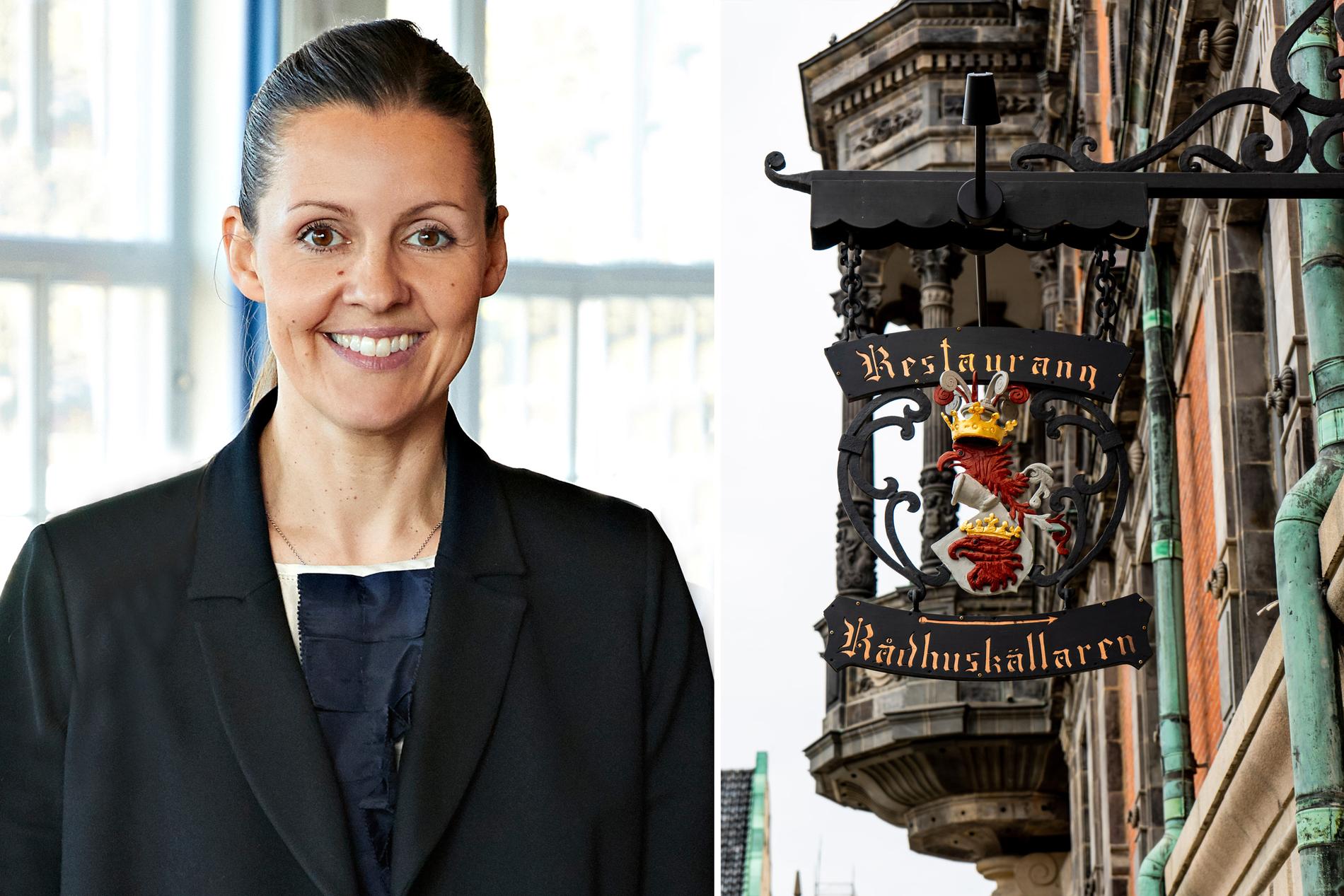 Montage. Anna Dahl Tillander, marknadschef på Rasta Kulturrestauranger som bland annat äger Rådhuskällaren i Malmö.