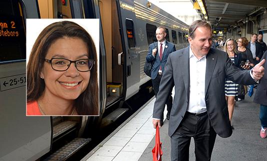 Helena Lindahl (C) anser att väljarna i norr blivit lurade om tågtrafiken: ”Socialdemokraterna har medvetet och utstuderat avgett ett löfte som man inte haft för avsikt att hålla. ”