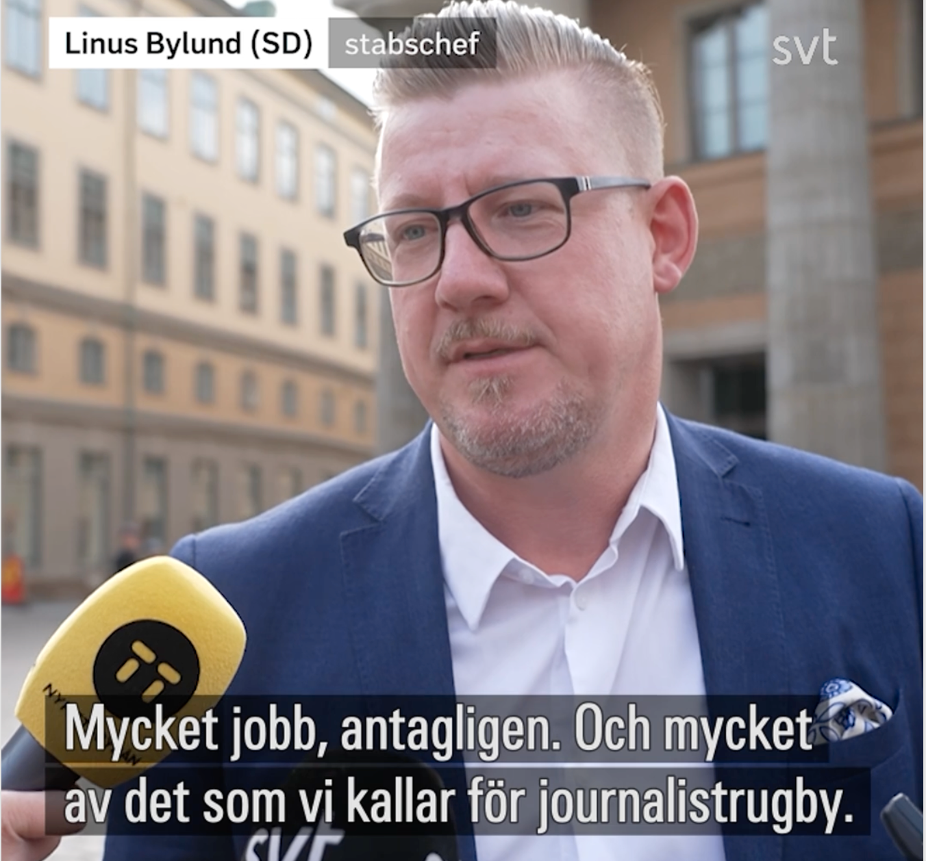 ”Både Linus Bylund och hans parti historiskt haft en minst sagt komplicerad relation till medier och journalistik”, skriver Martin Schori. 
