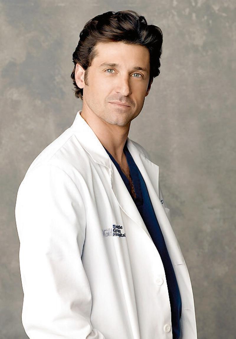 Dr. Derek "McDreamy" Shepherd Skådespelare: Patrick Dempsey. Tv-serie: Grey's anatomy.