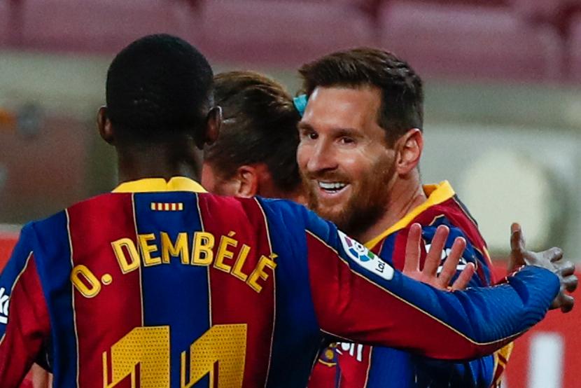 Nu har ingen annan gjort fler tävlingsmatcher i Barcelona än Lionel Messi.