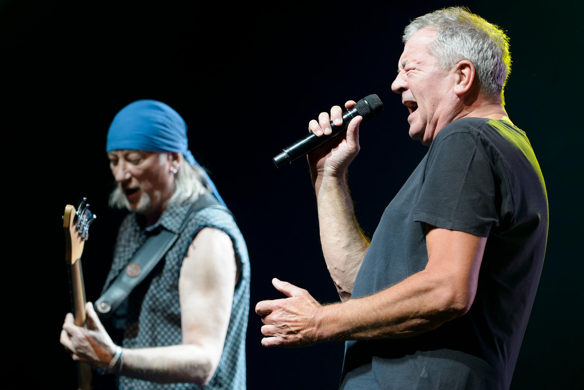 Deep Purples sångare Ian Gillan och basist Roger Glover. Bandet släpper i dagarna sitt 21:a album "Whoosh!". Arkivbild.