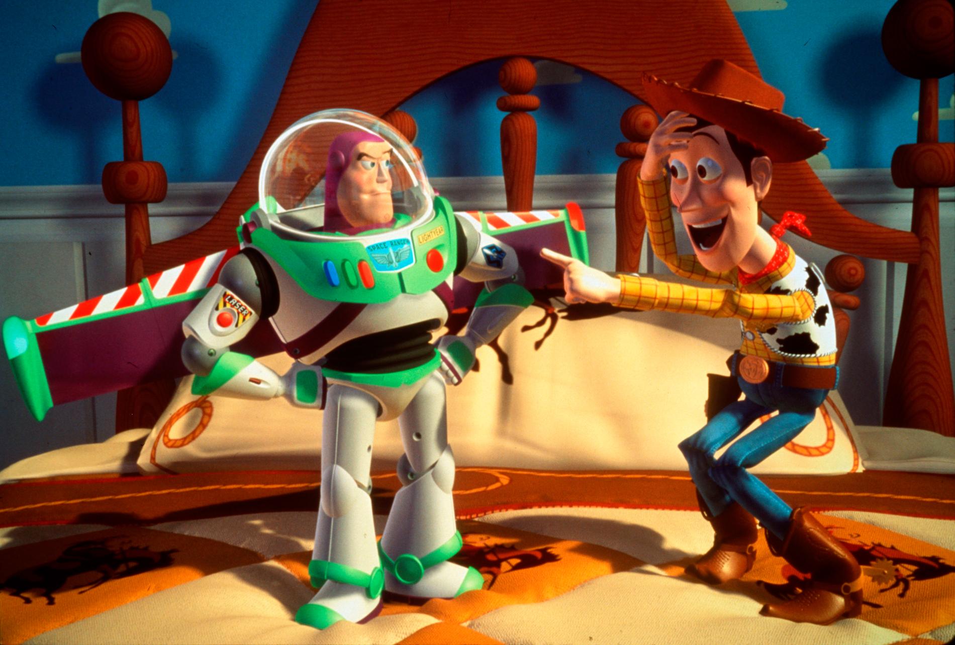 Woody och Buzz Lightyear från ”Toy Story”.