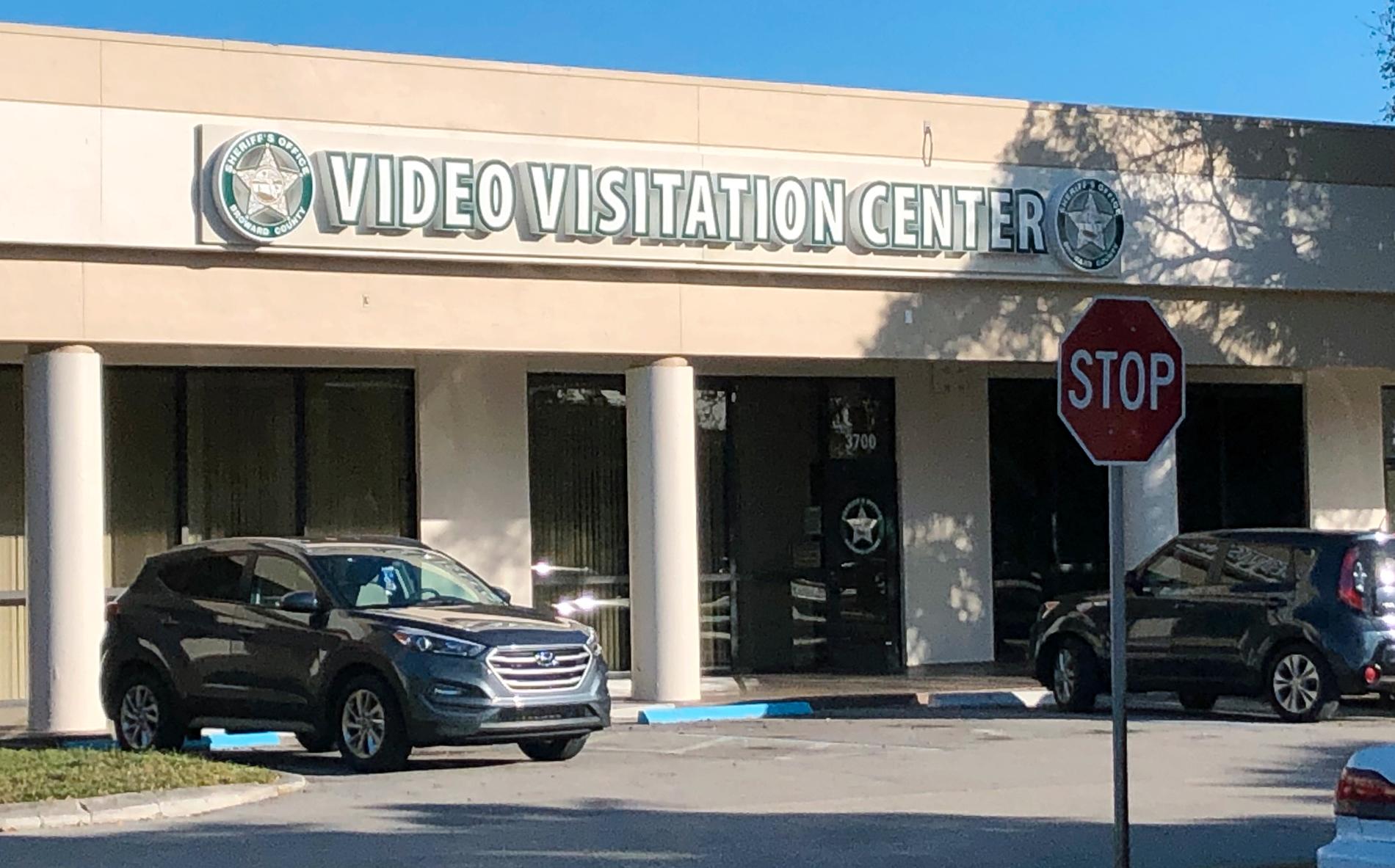 Polismyndighetens ”Video visitations center” i Lauderdale Lakes.