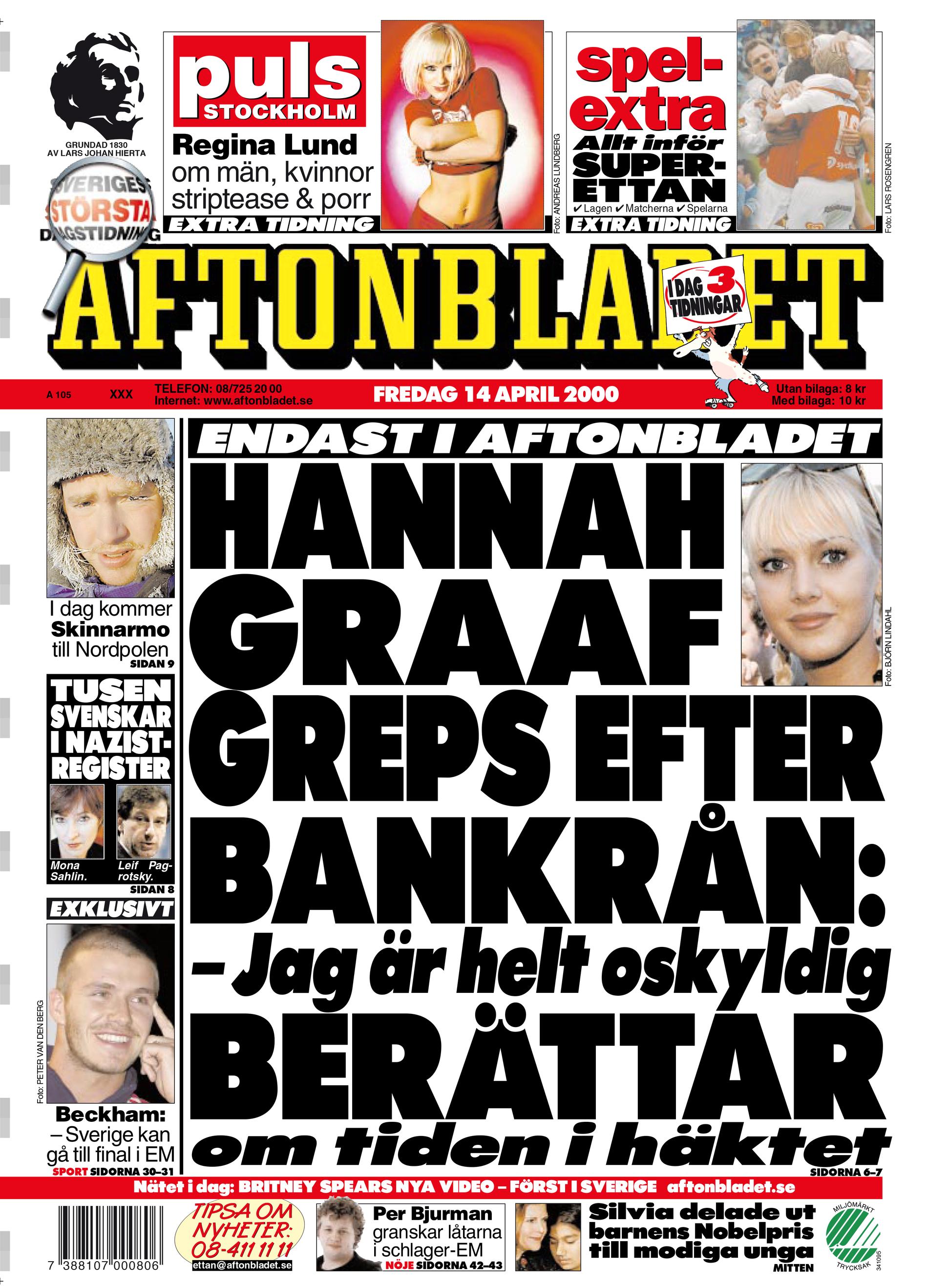 Aftonbladet fredag 14 april 2000
