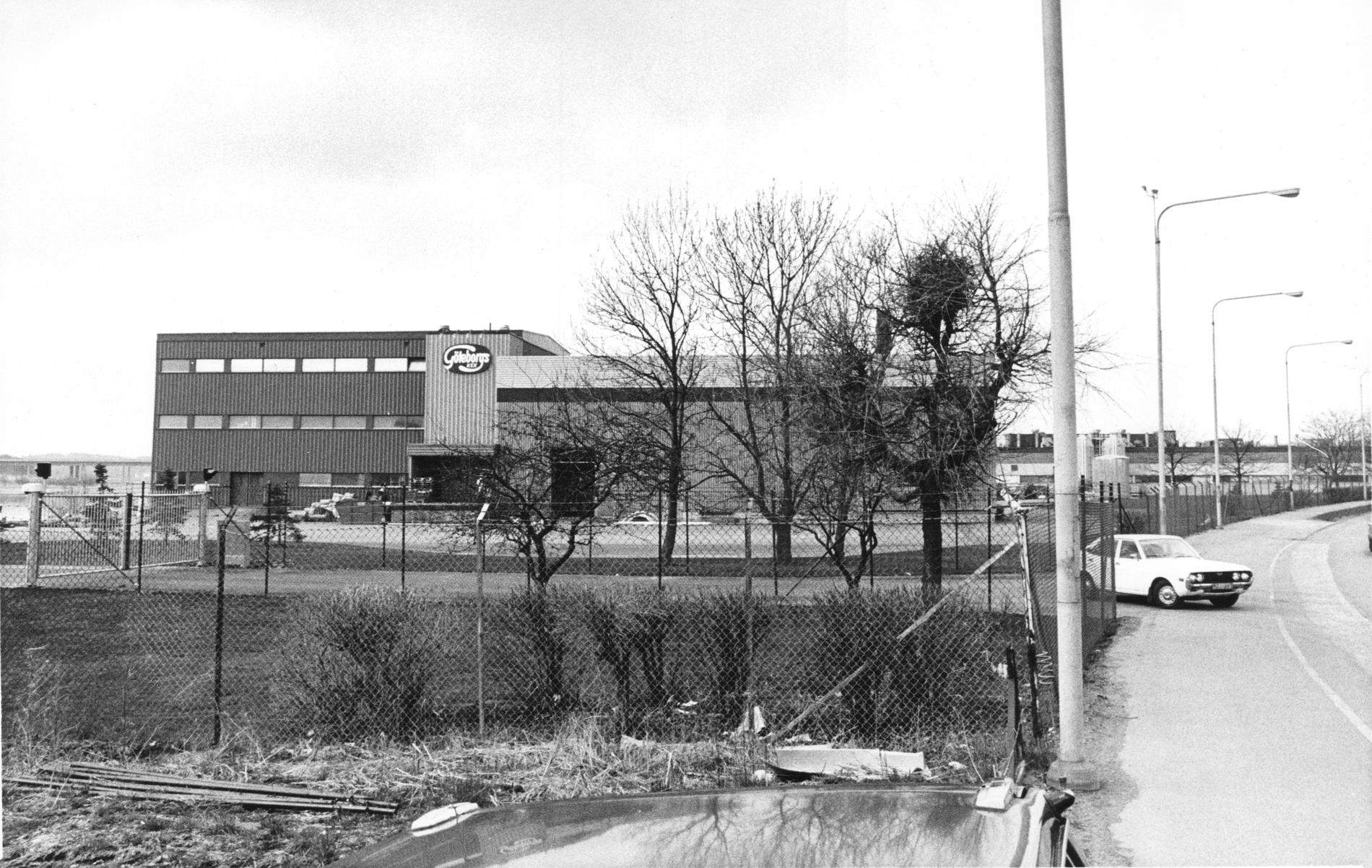 Bild tagen på Göteborgs kex-fabriken i Kungälv i slutet av 1970-talet. 