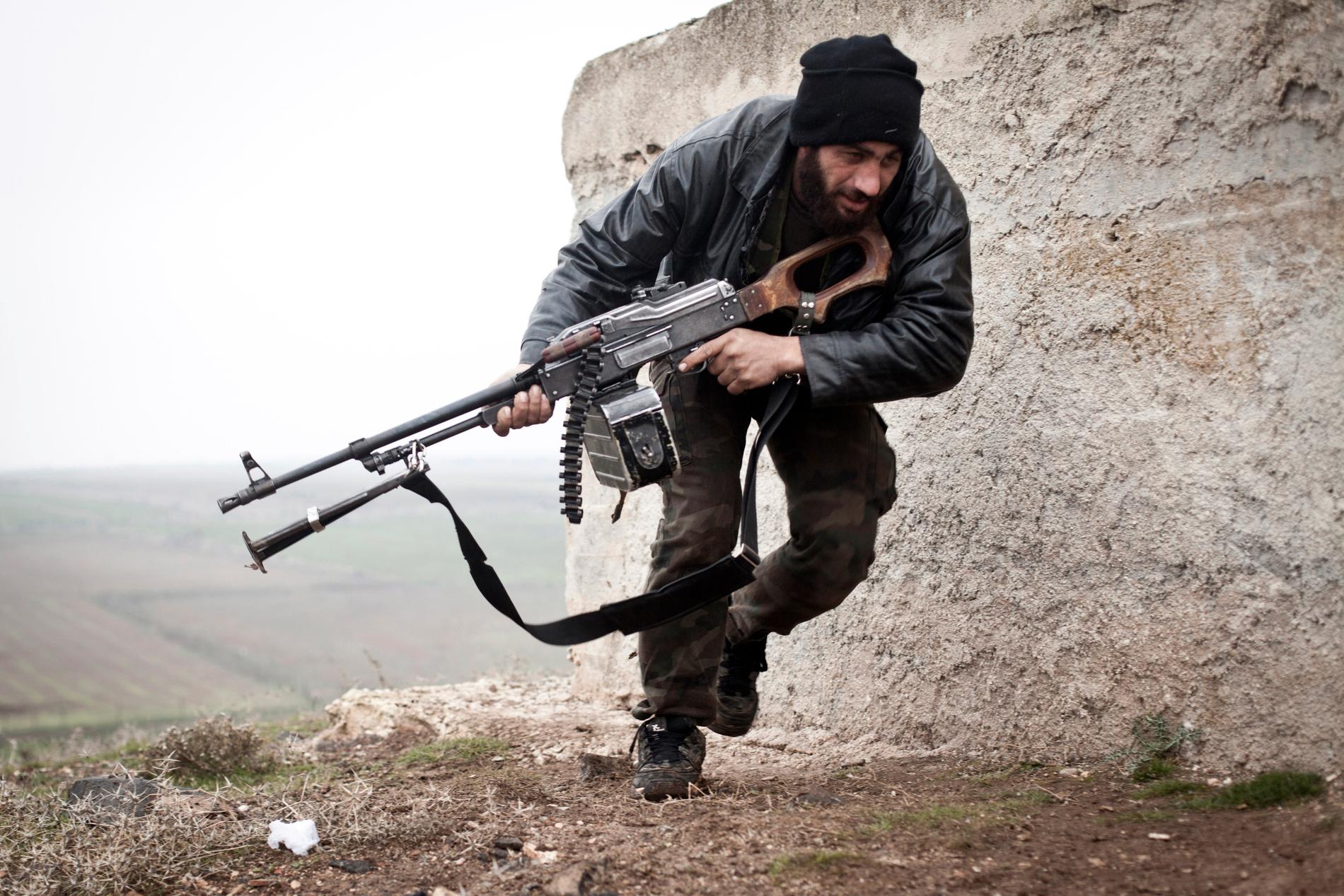 En syrisk rebell.