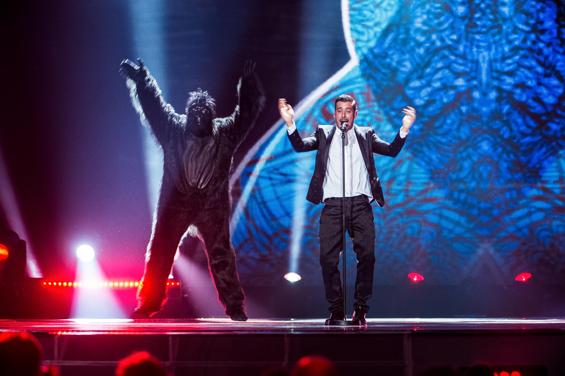 Gorillan... och Italiens Francesco vinner Eurovision 2017, enligt spelbolagen.