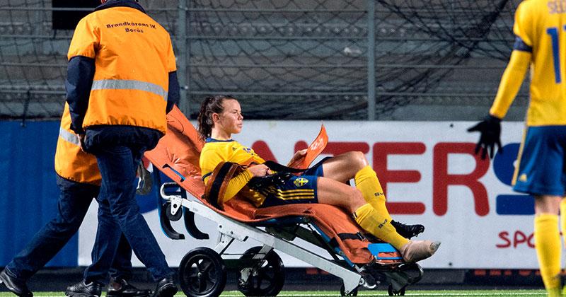 24 oktober i fjol skadade sig Jessica Samuelsson i VM-kvalet hemma mot Ungern.