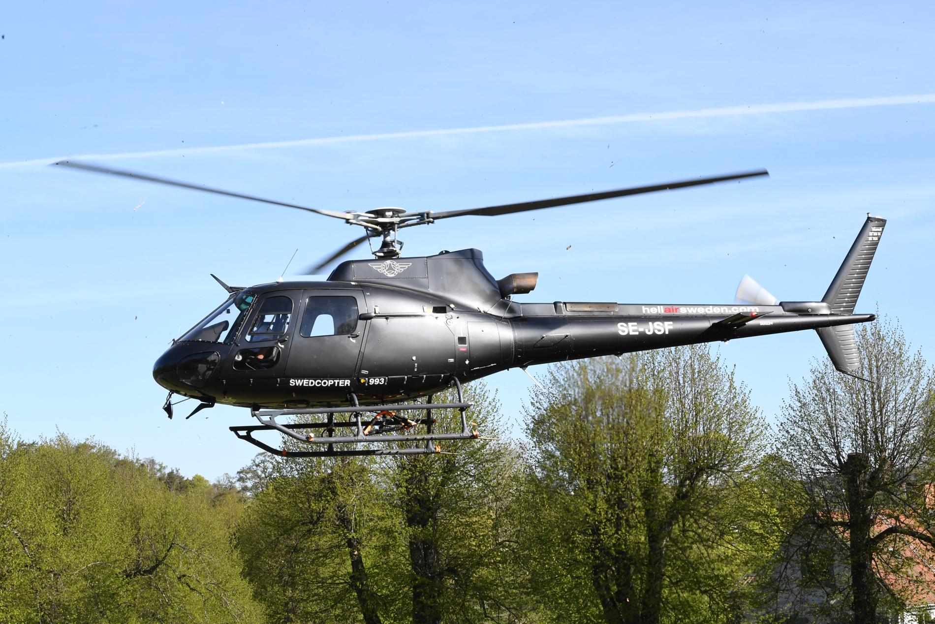 En av de sex helikoptrar som kommer att användas för att släcka skogsbränder i andra EU-länder.