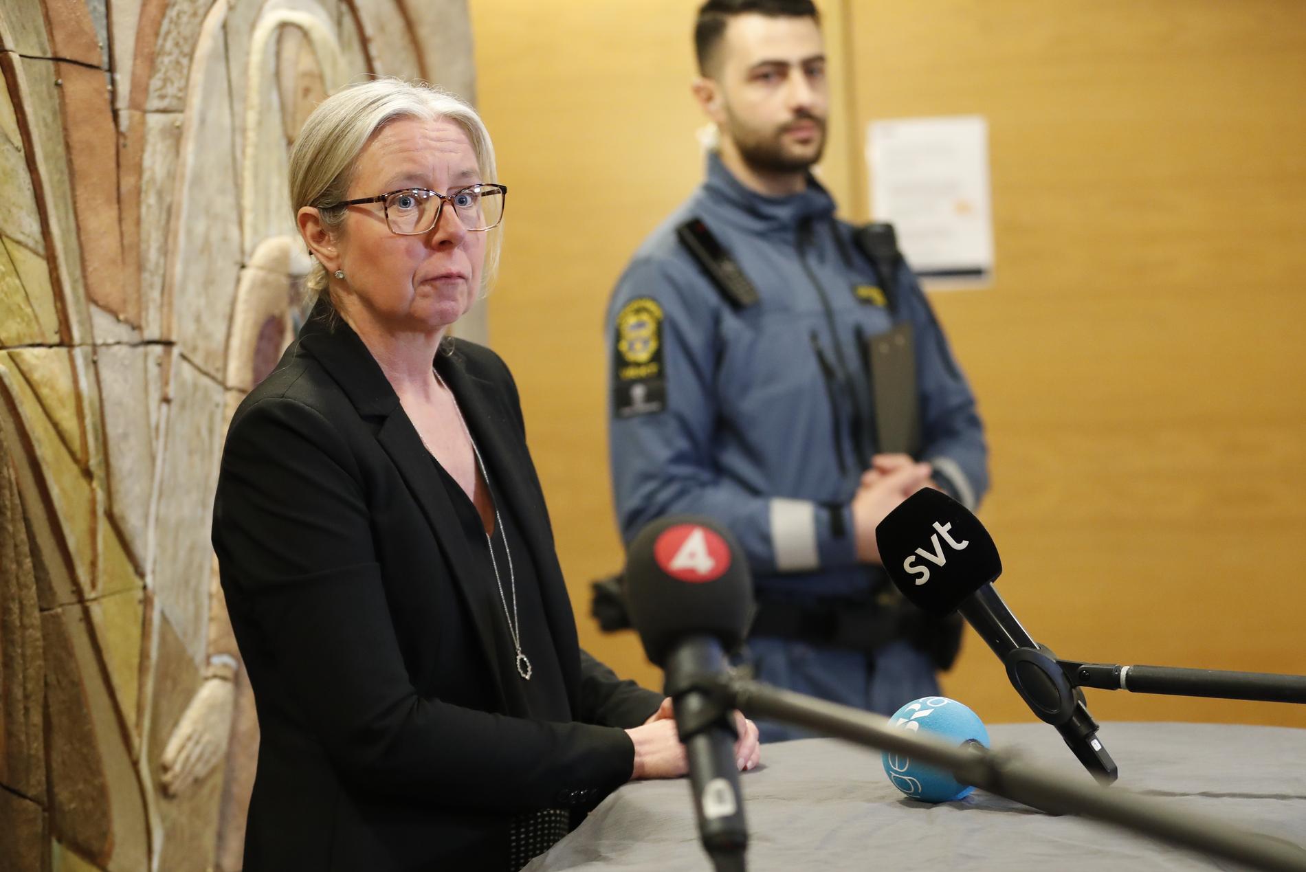 Åklagaren Annika Bokefors begärde toppjuristen häktad vid en förhandling i Uppsala tingsrätt 11 mars. Mannen satt häktad mellan den 8 och 23 mars. Arkivbild.