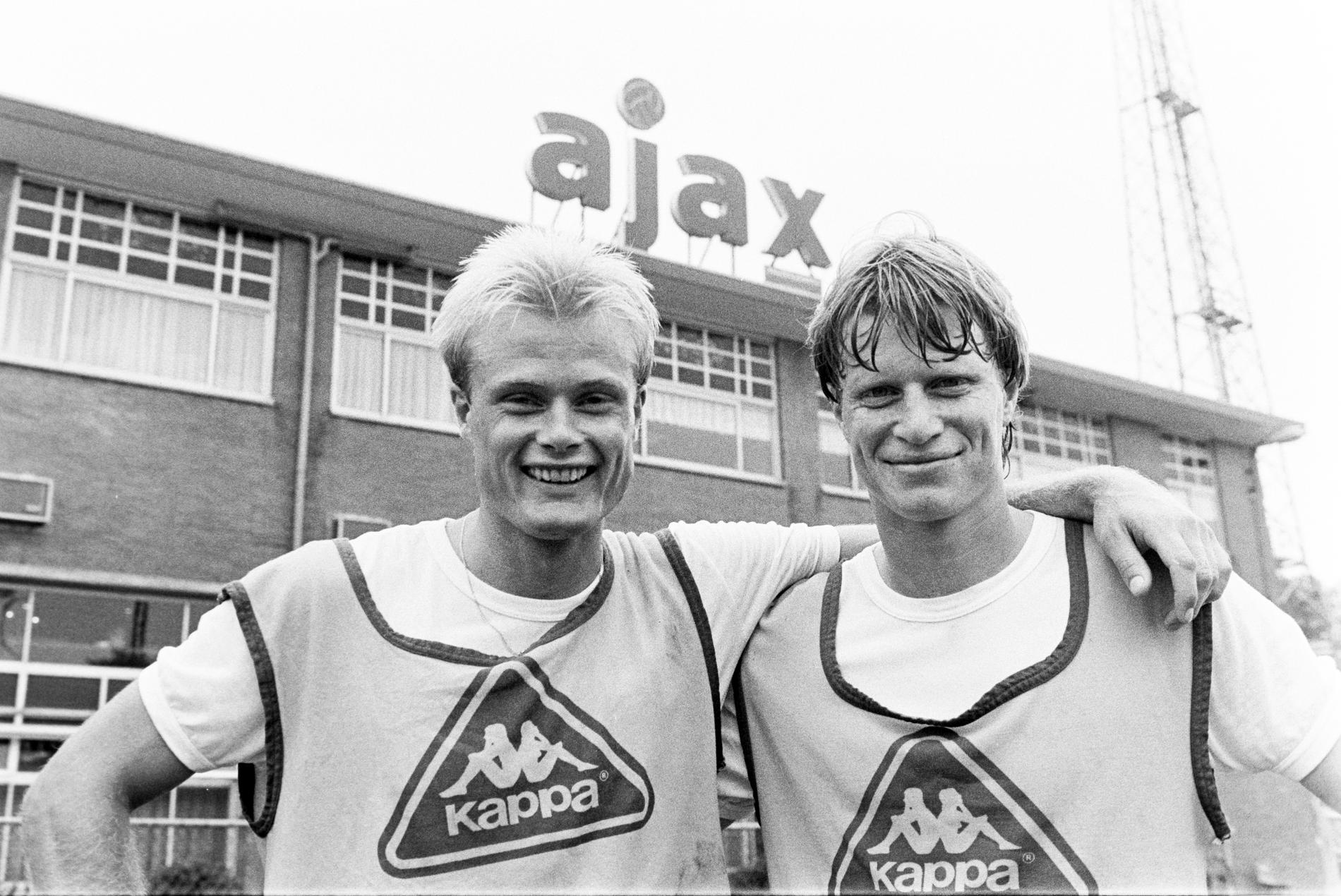 Stefan Pettersson med Peter Larsson i Ajax.