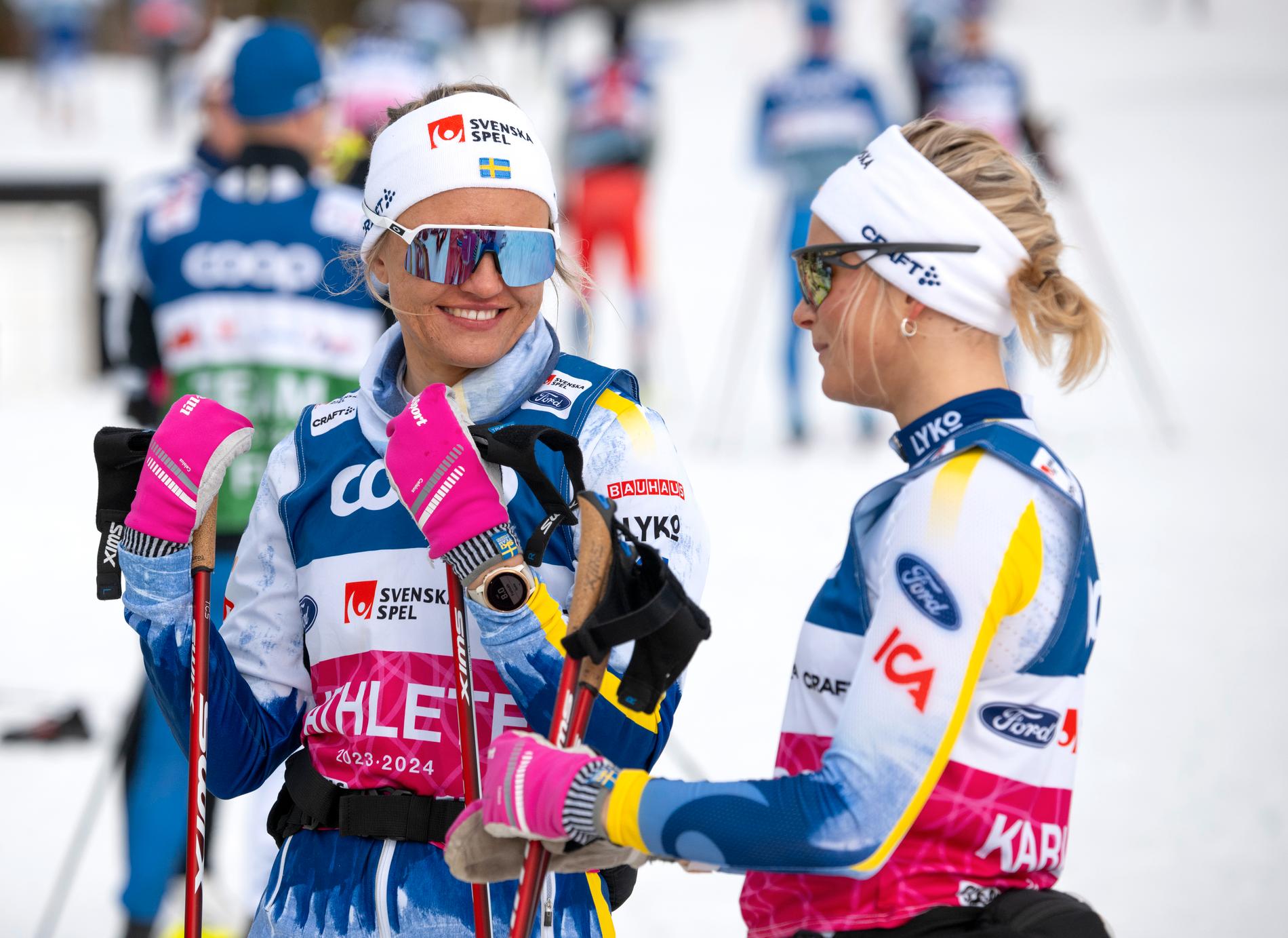 Kommer Linn Svahn och Frida Karlsson någonsin att tävla i "Fis Games"? Det tänkta nya vintermästerskapet fortsätter att stöta på motgångar. Arkivbild.