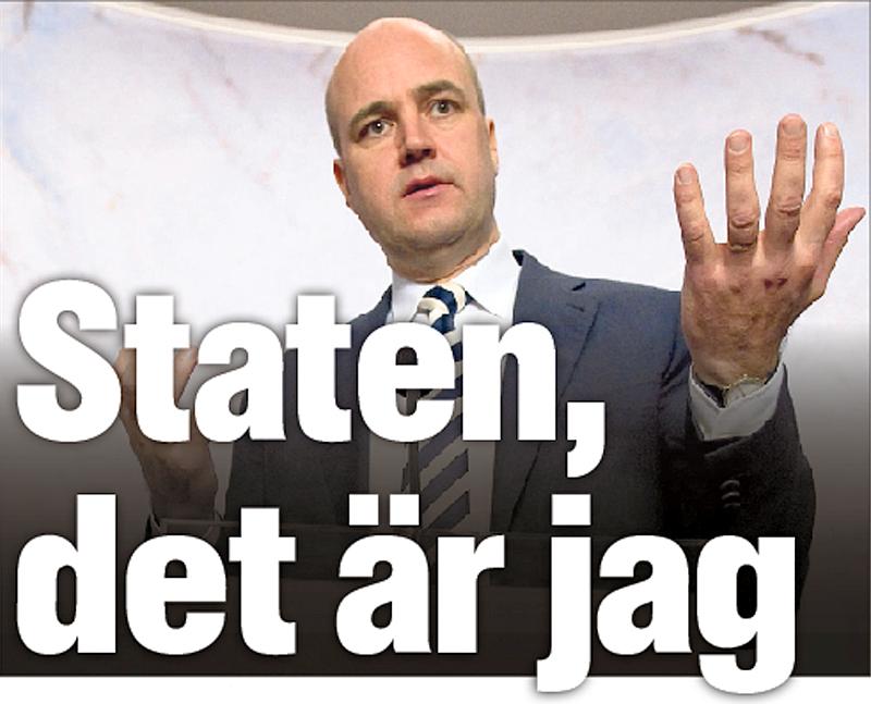 DOMINERAR Statsminister Fredrik Reinfeldt tar makt från småpartierna.