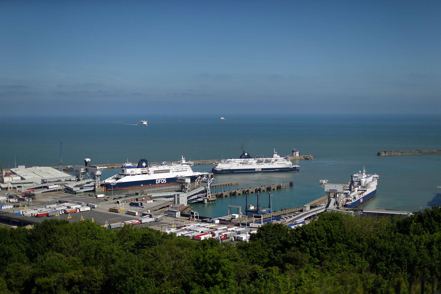 Hamnen i Dover. Arkivbild.