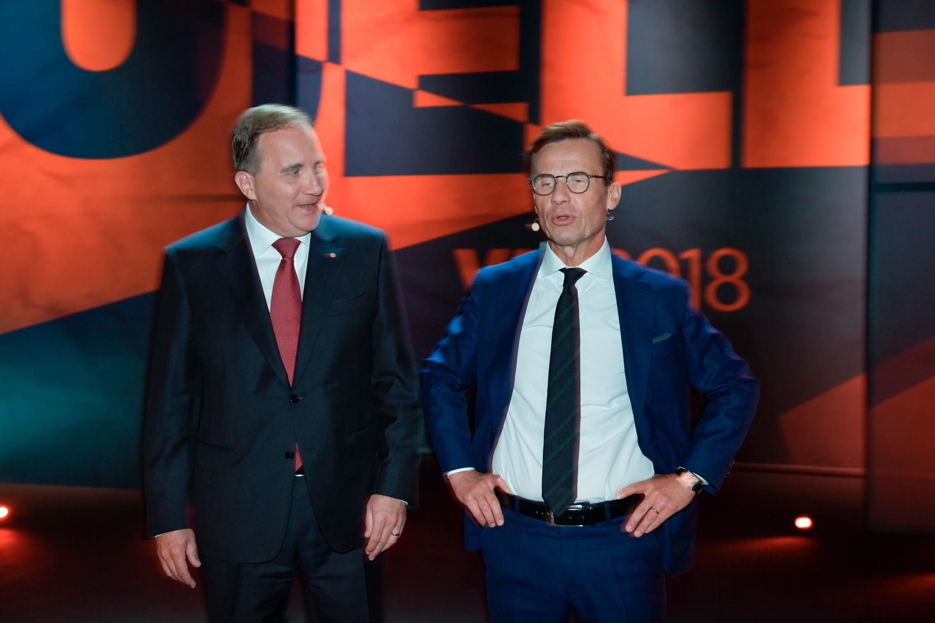 Stefan Löfven och Ulf Kristersson – huvudpersoner i det politiska spelet. 