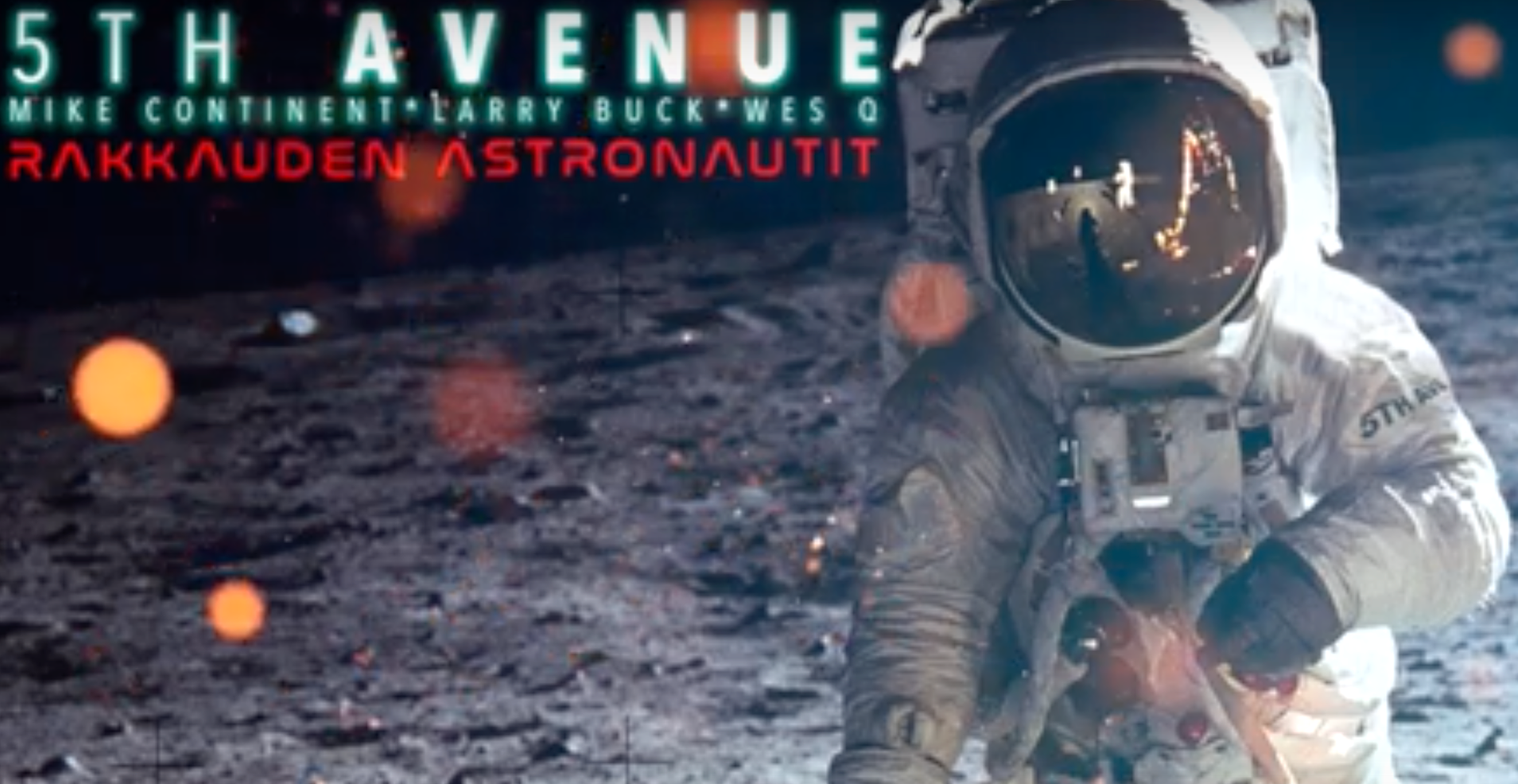 Skärmbild från bandet 5th avenue’s låt ”Rakkauden Astronautit”