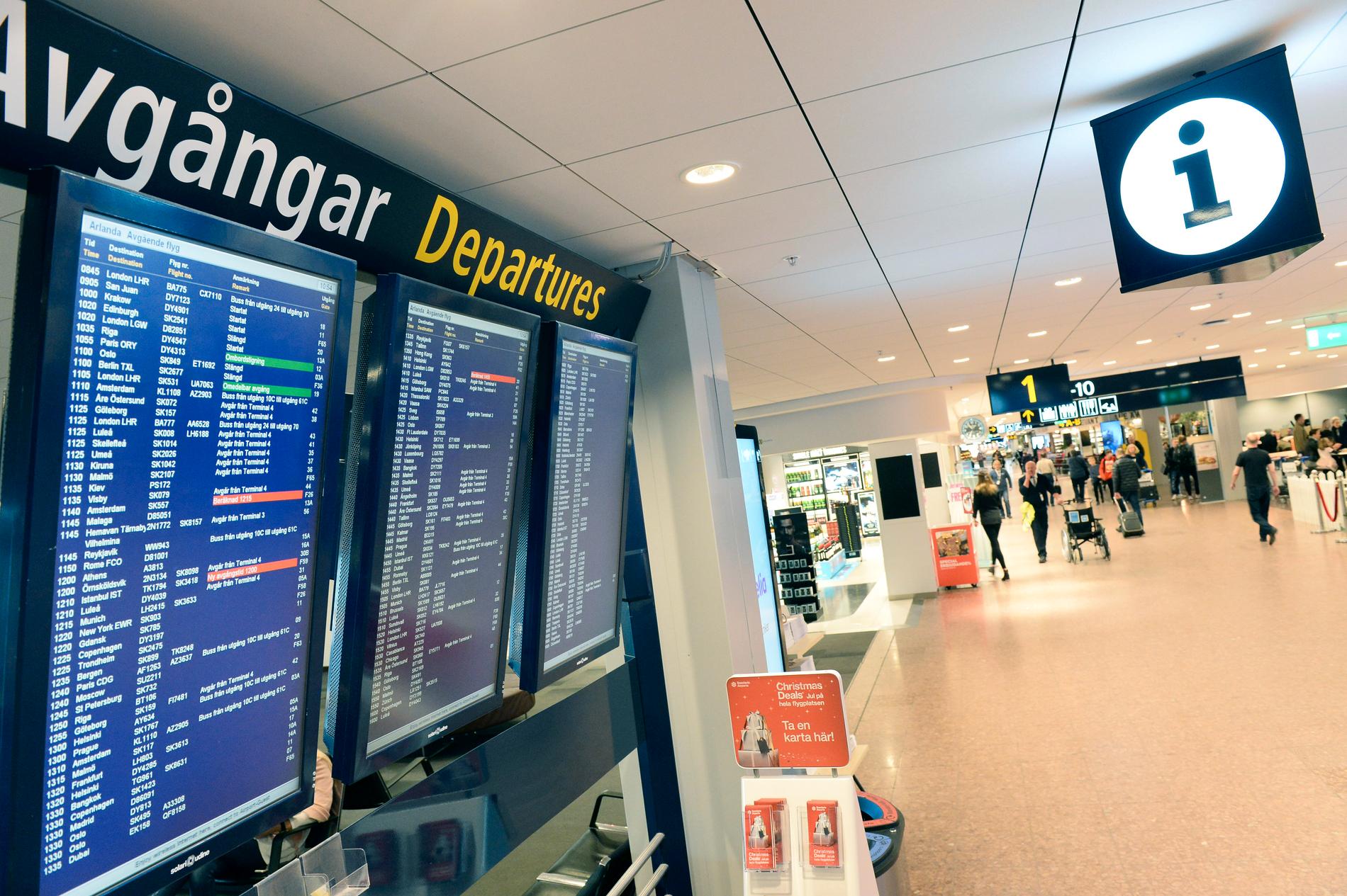 Resenärerna återvänder till Arlanda. Arkivbild.