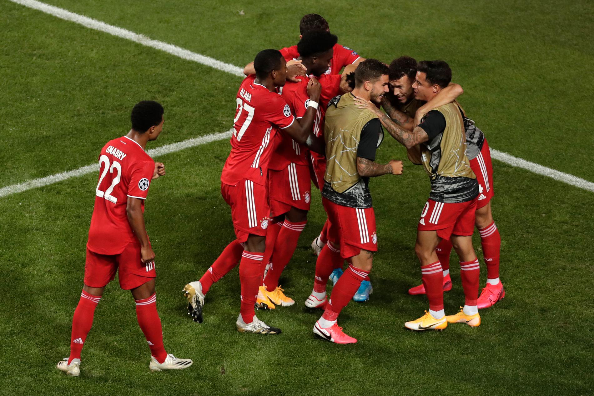Bayern München firar segern i Champions League-finalen mot PSG. Arkivbild.