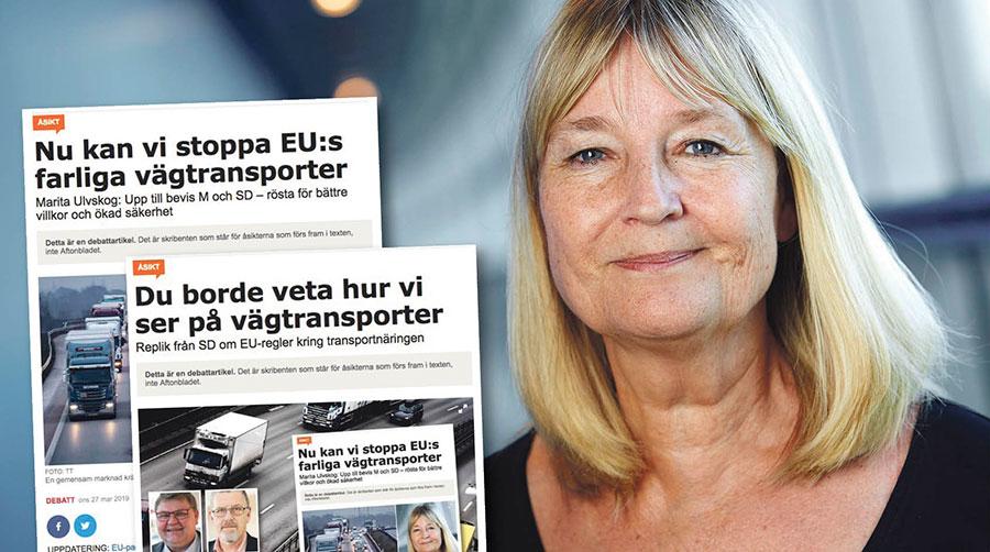 Gång på gång har hans SD:s partivänner saboterat omröstningar, både i transportutskottet och i plenum, skriver Marita Ulvskog.