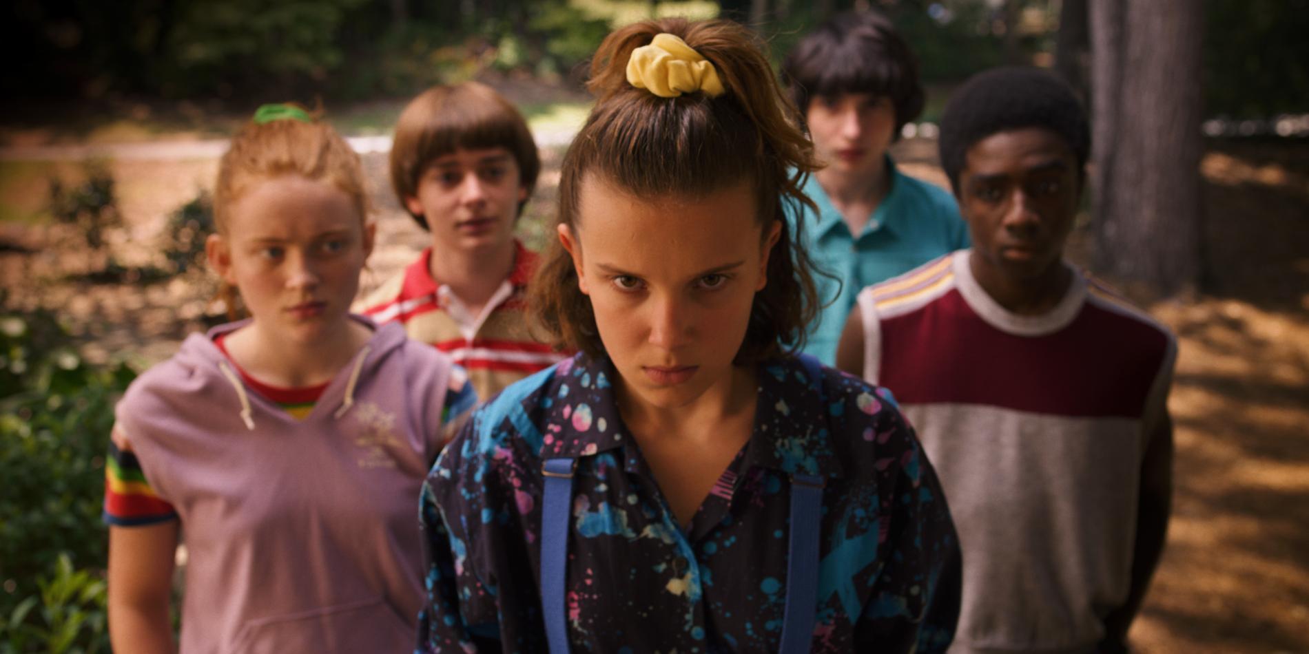 Millie Bobby Brown i rollen som Eleven i Netflix-serien ”Stranger things”. 