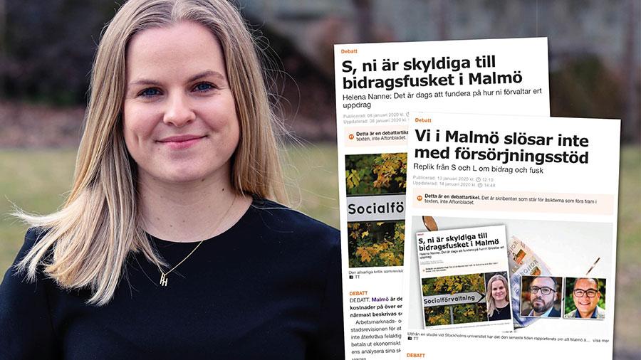 Malmöborna förtjänar ett styre som vågar stoppa bidragsfusket och ge alla som lever i utanförskap en riktig chans. Det styret är inte Socialdemokraterna och Liberalerna, skriver Helena Nanne.