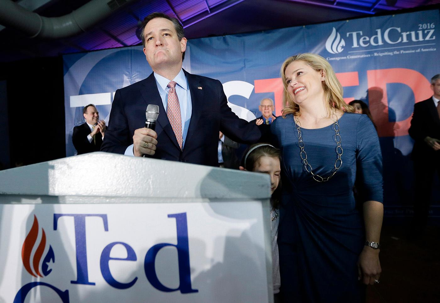 Ted Cruz med hustrun Heidi.