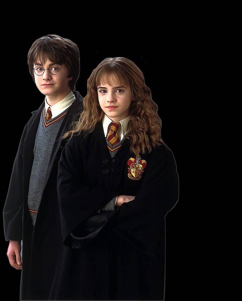 Emma Watson och Daniel Radcliffe i ”Harry Potter och hemligheternas kammare” 2002.