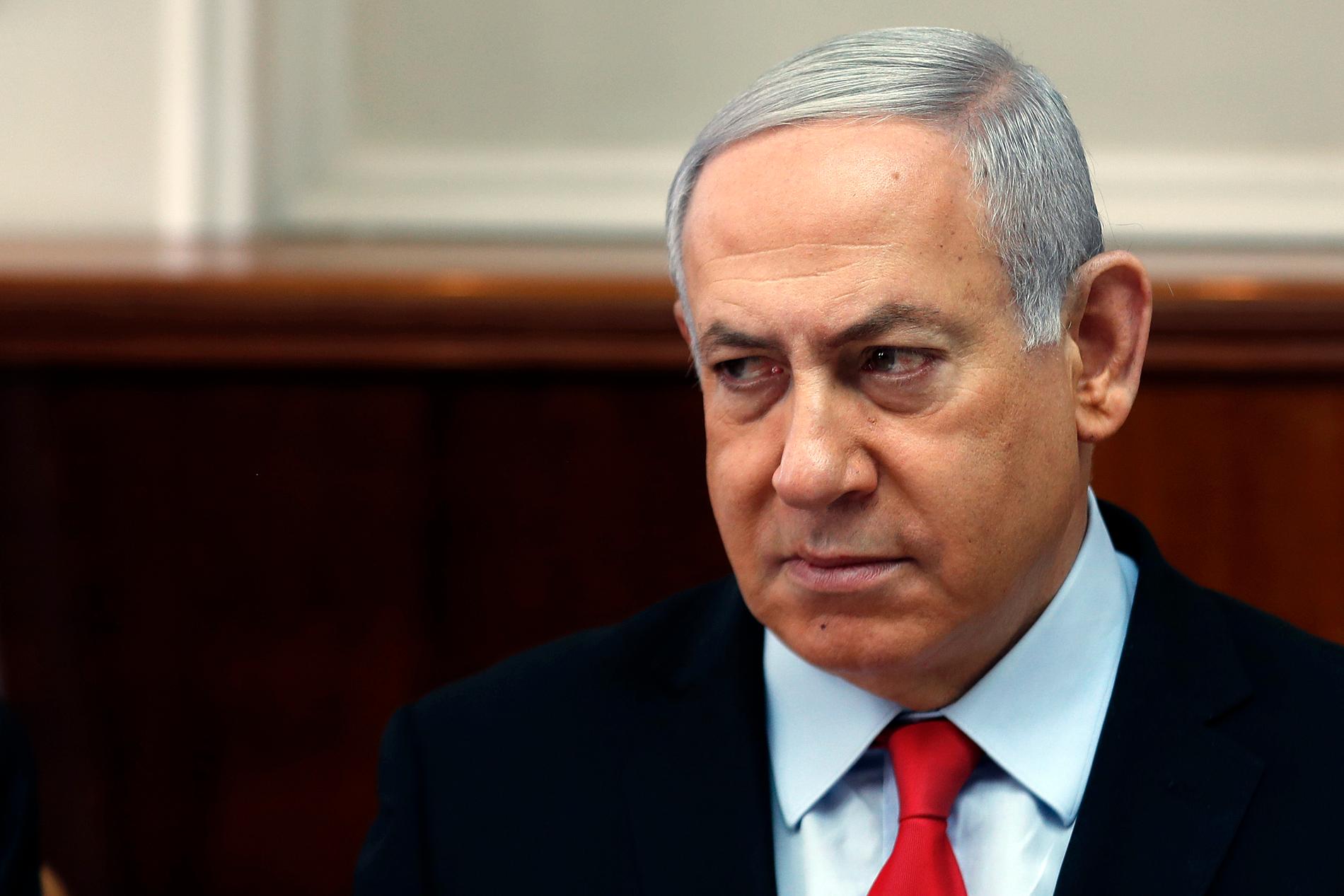 Israels premiärminister Benjamin Netanyahu åtalas för korruption. Arkivbild.