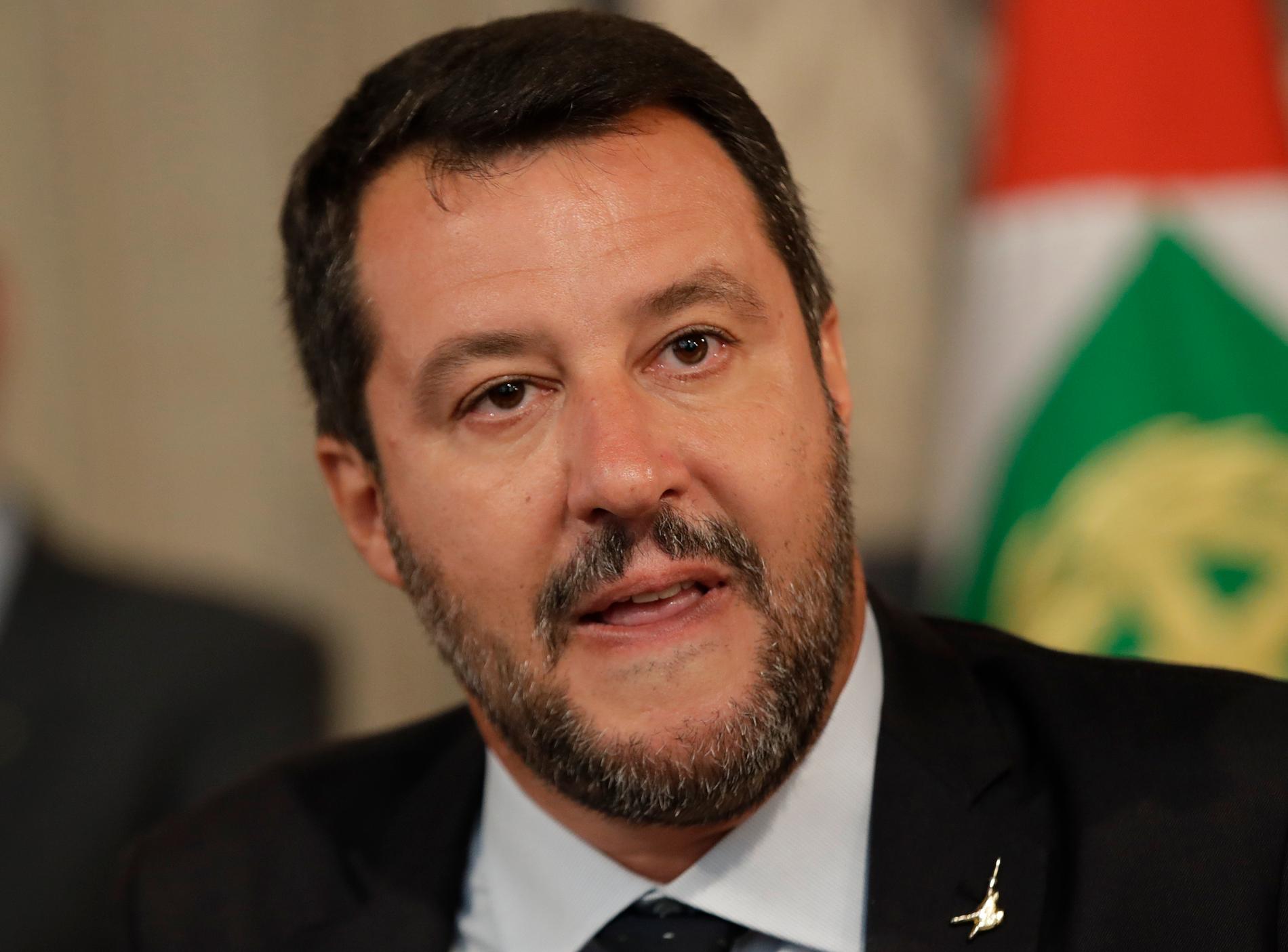 Legas ledare Matteo Salvini hoppas på nyval. Arkivbild.