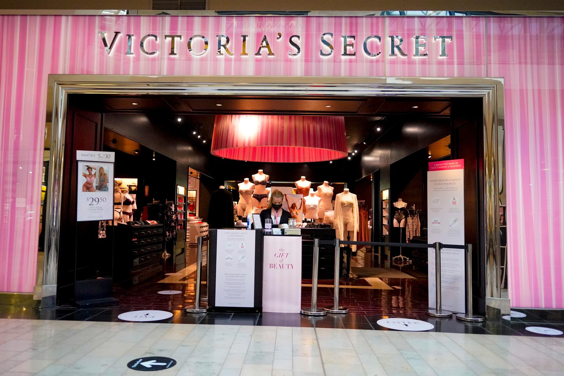 En Victoria's Secret-butik. Arkivbild.