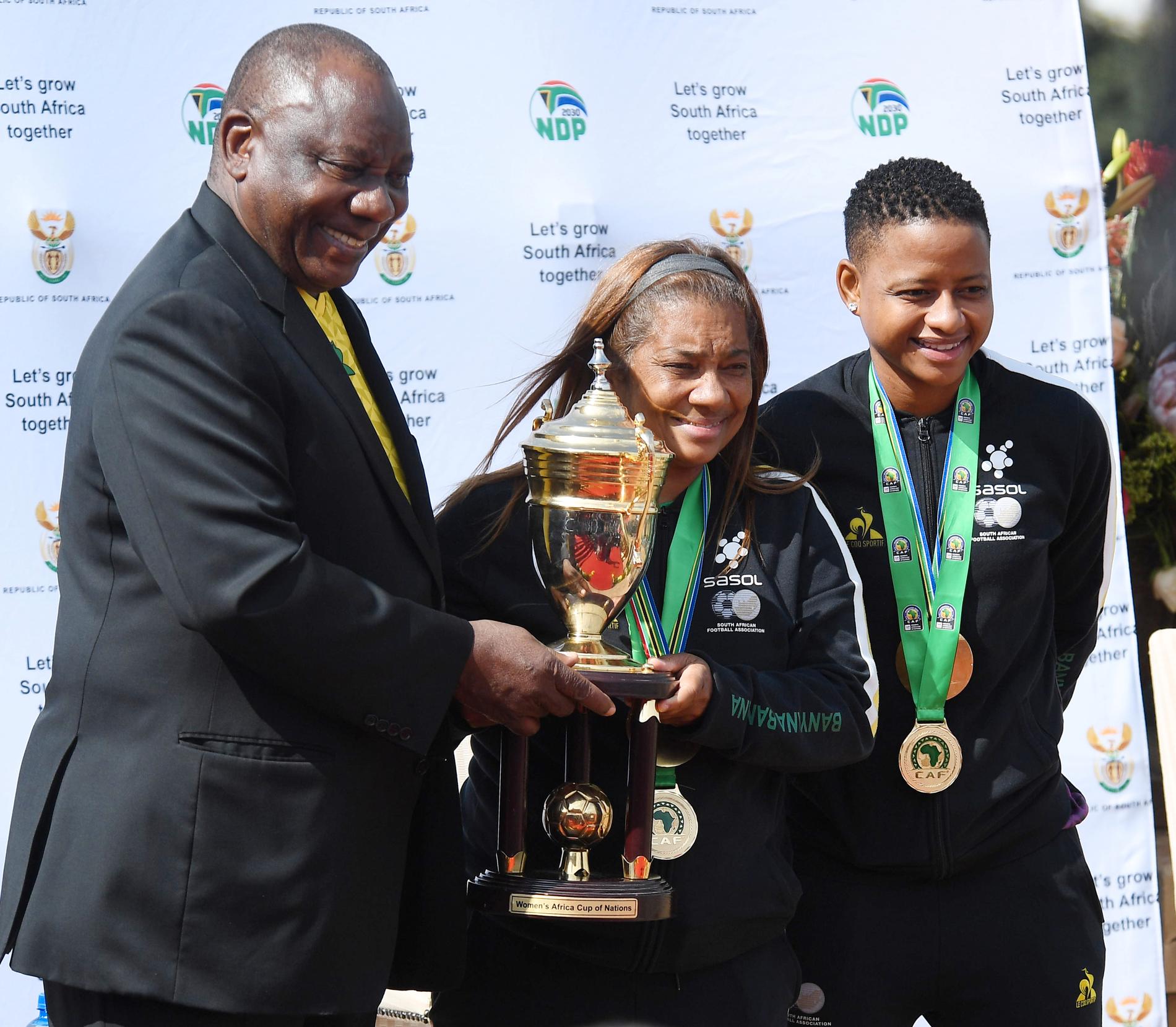 Desiree Ellis ledde Sydafrika till seger i Afrikanska mästerskapen 2022.